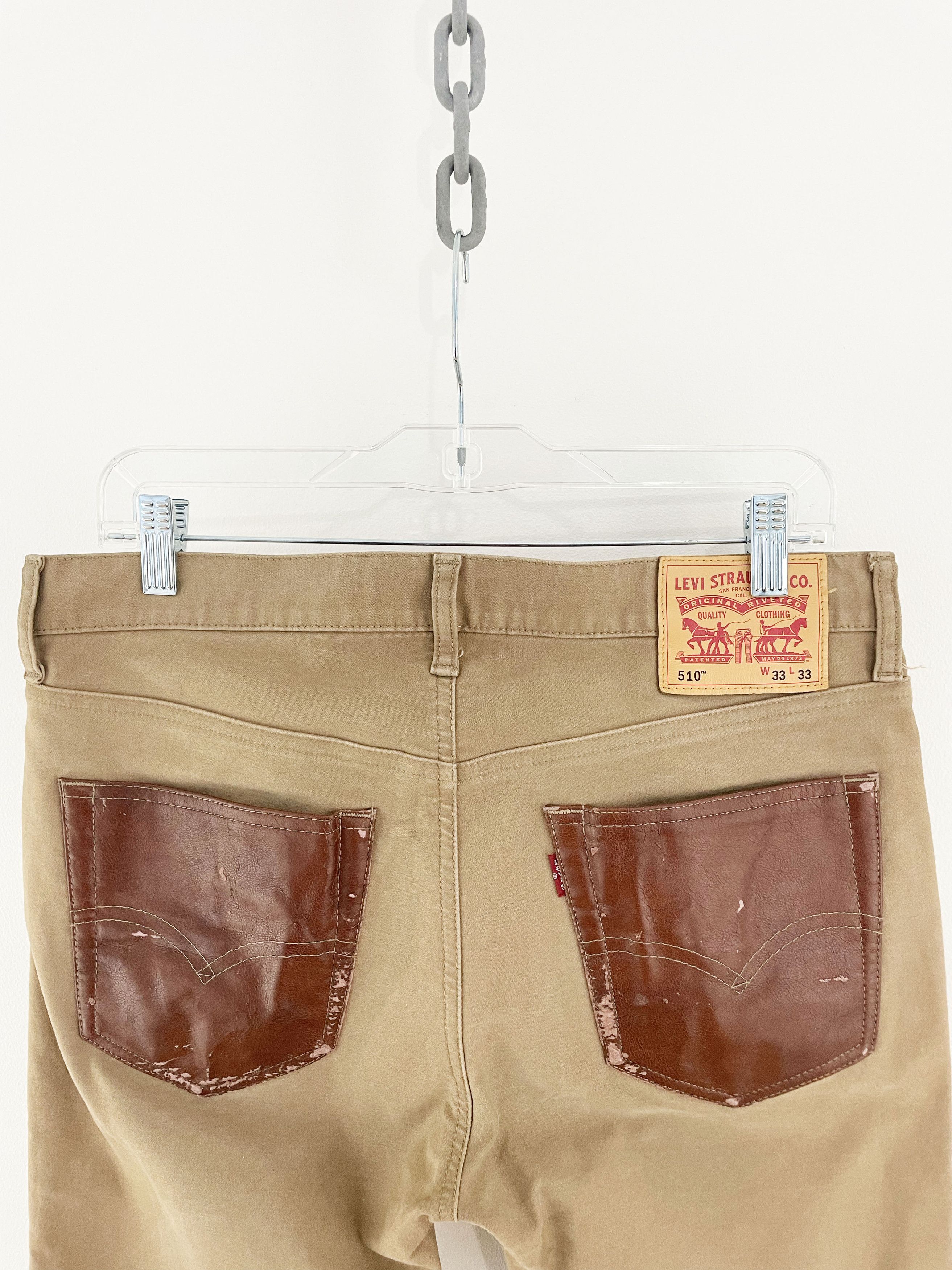 Junya Watanabe × Levi's 2016 Leather Pocket Pants Size US 32 / EU 48 - 3 Thumbnail