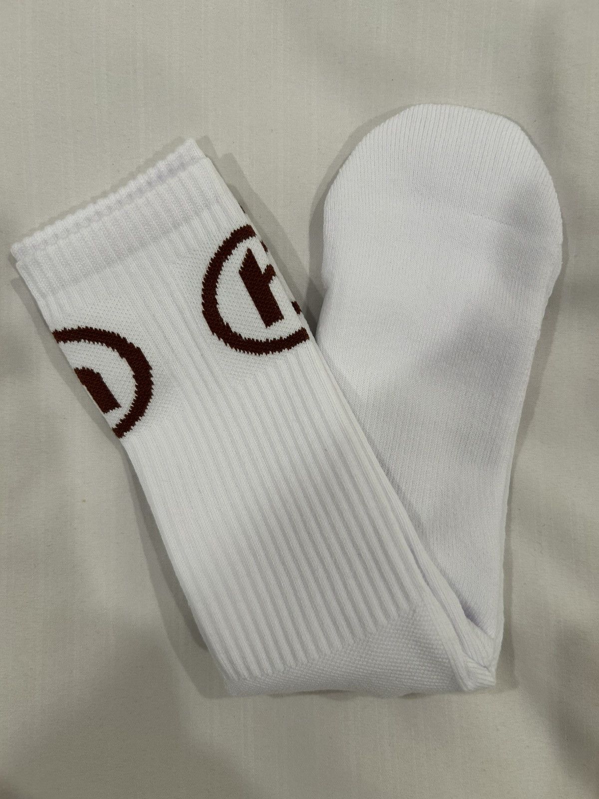 HIDDEN Hidden NY Socks White Brown Size ONE SIZE - 5 Thumbnail