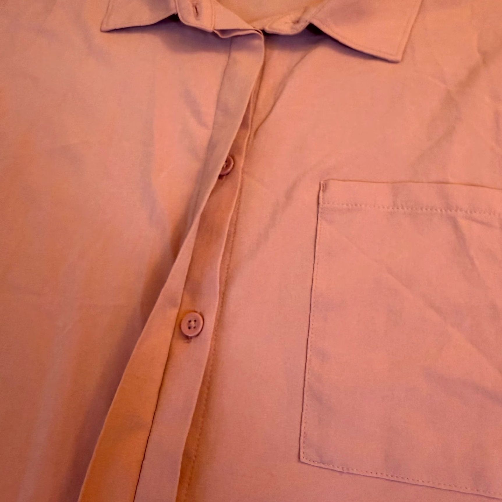 Pinko VINTAGE? No — (But item not vintage) Stylus Pink Button Up Sleeveless Pocket Shirt Top Lightweight Womens Extra Large Size XL / US 12-14 / IT 48-50 - 2 Thumbnail