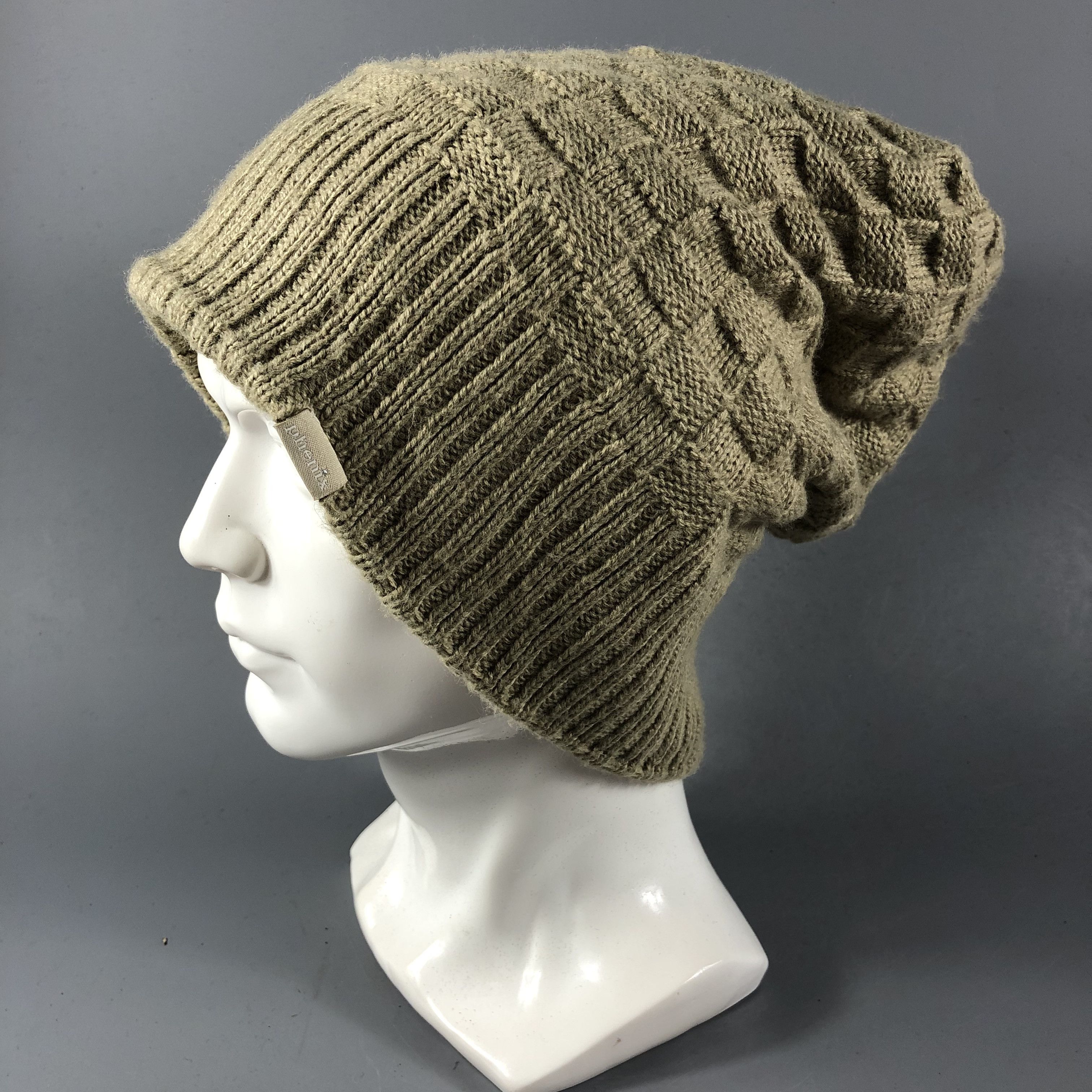 Phenix Phenix Japan Textured Knit Beanie Fleece Lined Brown B590 Size ONE SIZE - 1 Thumbnail