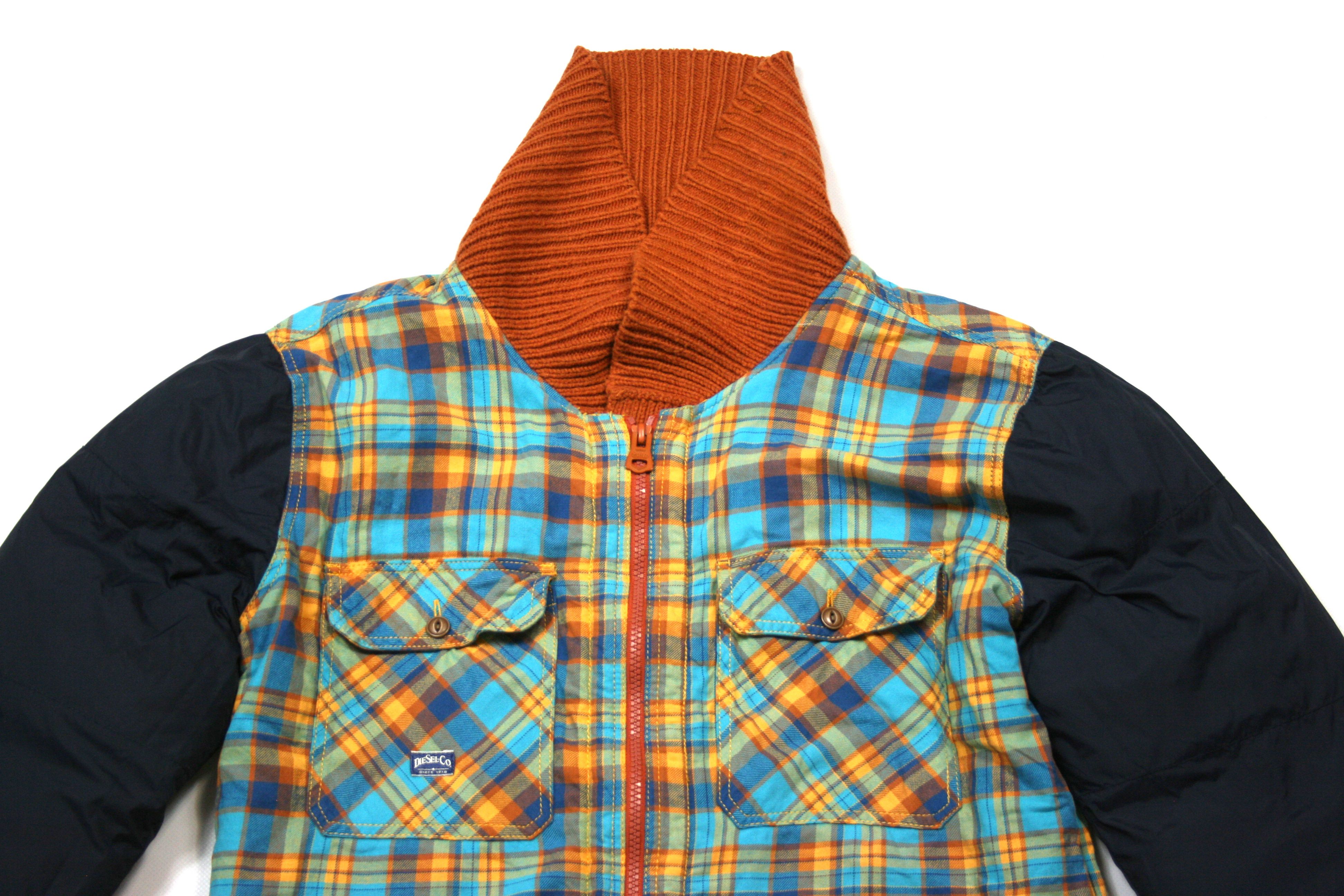 Diesel 00S Logo Y2K Reversible Puffer Sleeves Jacket Vintage Size US L / EU 52-54 / 3 - 13 Thumbnail