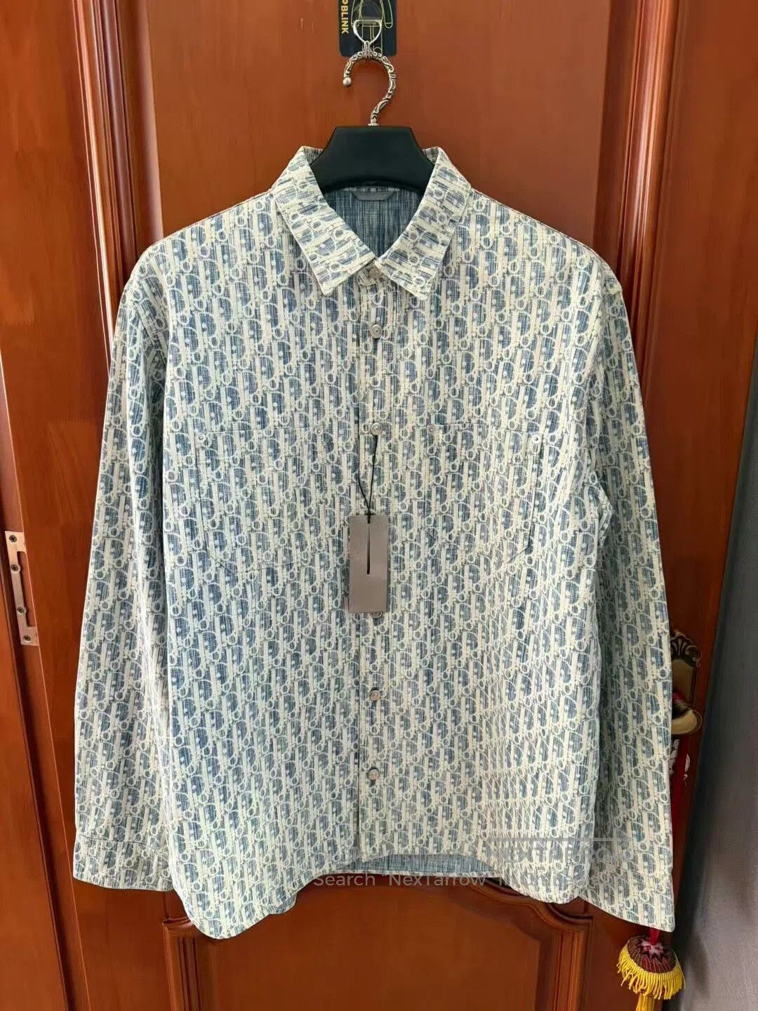 Dior dior blue and white logo denim shirt. Size US L / EU 52-54 / 3 - 1 Thumbnail