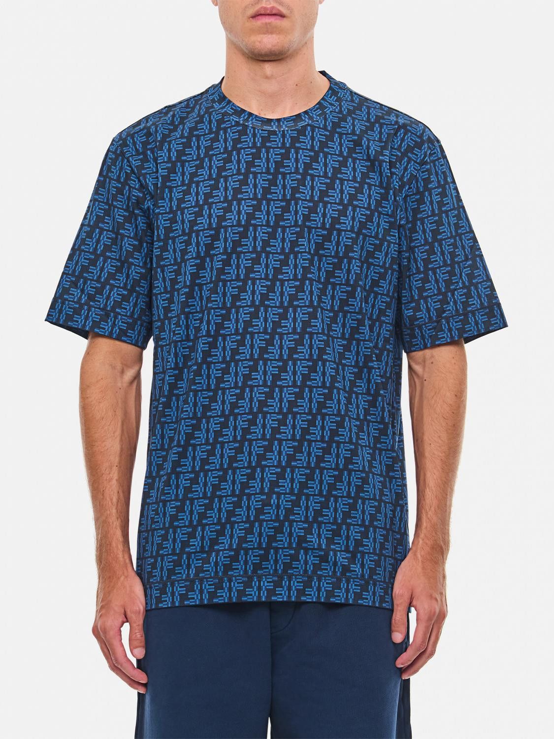 Fendi o1s1wg111225 T-Shirt in Blue Size US S / EU 44-46 / 1 - 1 Thumbnail