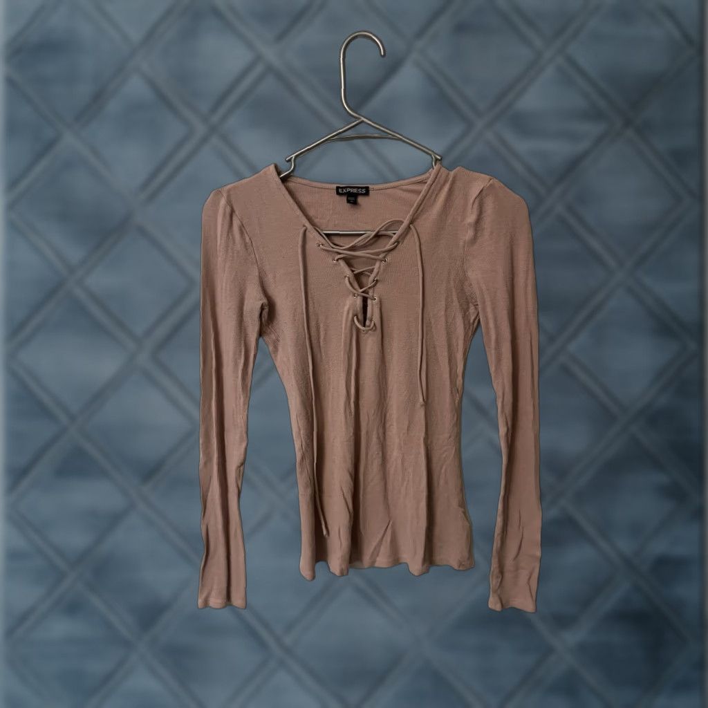 Express Express Women's Top Blouse Shirt Casual Pink Medium Size M / US 6-8 / IT 42-44 - 1 Thumbnail