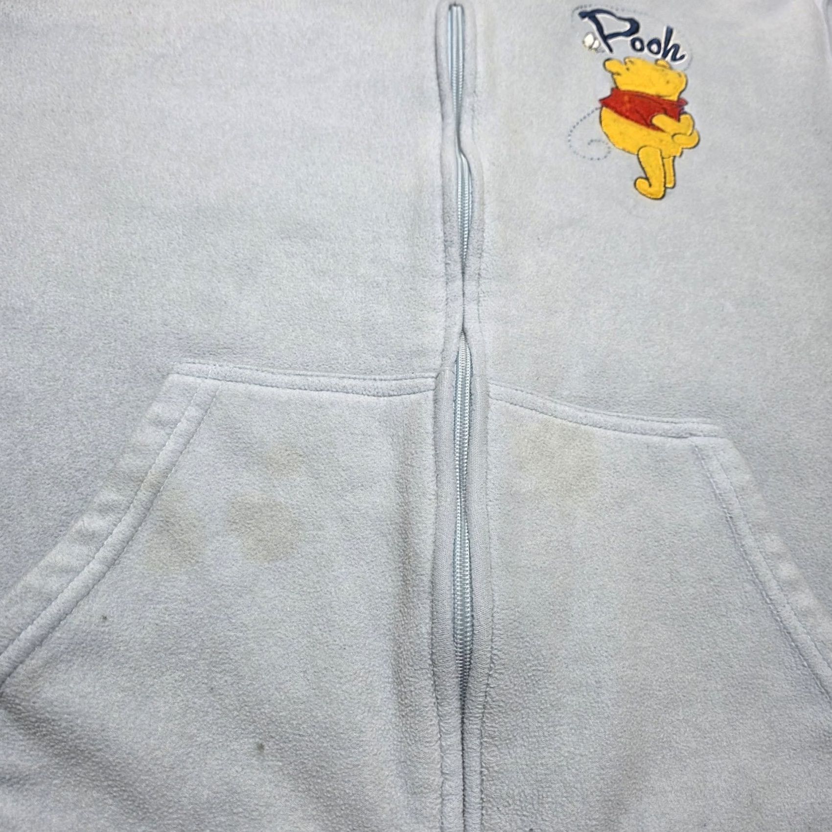 Disney VINTAGE Disney Winnie The Pooh Hoodie Women's Size 2XL Blue Full Zip Fleece Size XXL / US 16-18 / IT 52-54 - 6 Thumbnail