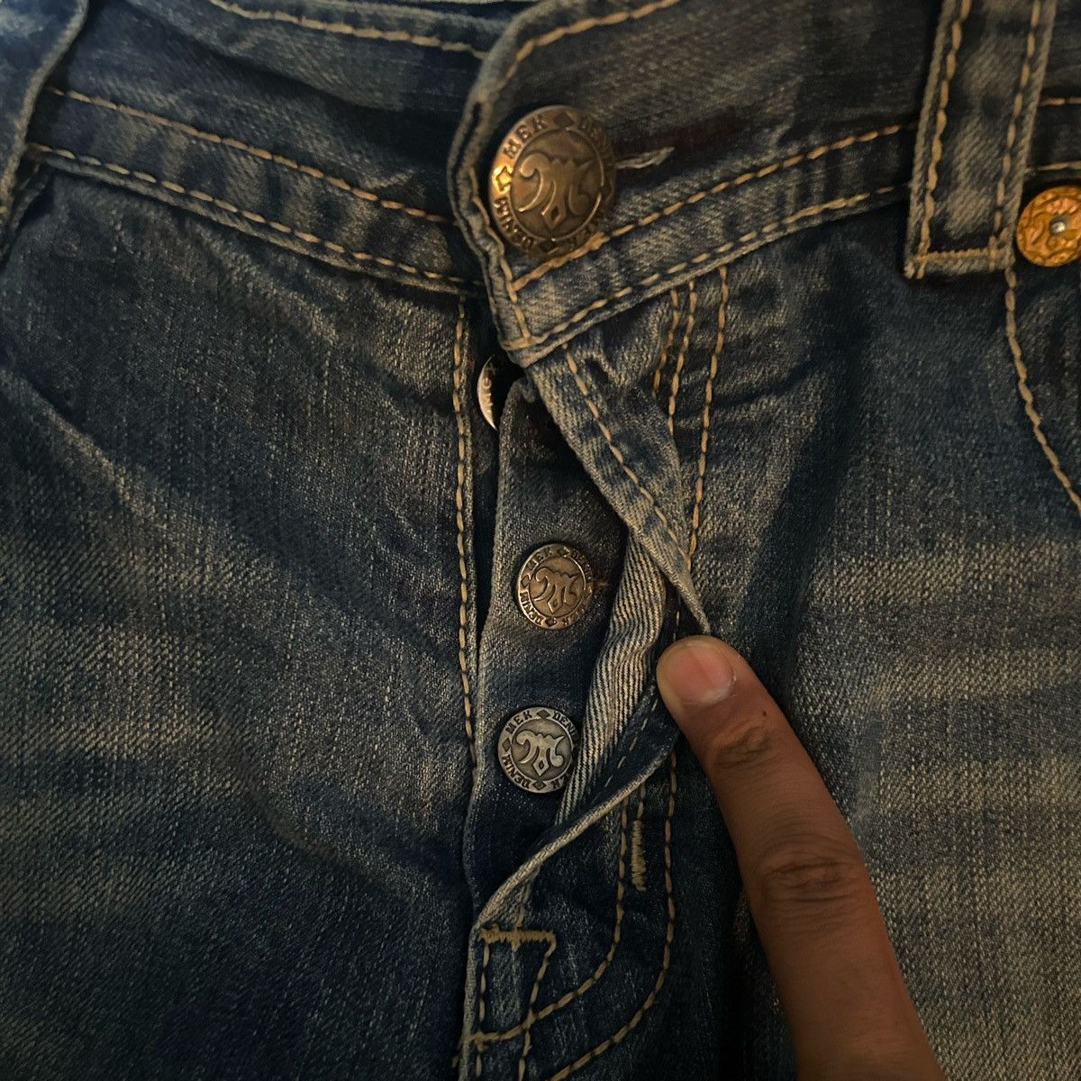 Mek Denim Mek Bootcut Distressed Denim Size US 36 / EU 52 - 6 Thumbnail