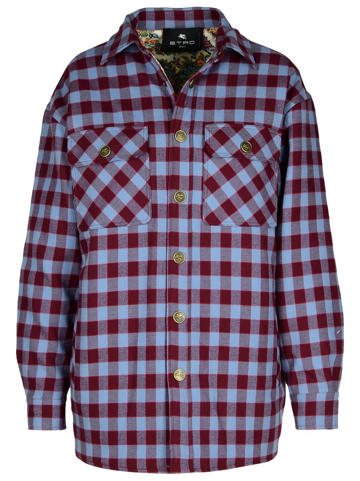 Etro ETRO 'Check' Multicolor Cotton Shirt Size S / US 4 / IT 40 - 1 Thumbnail