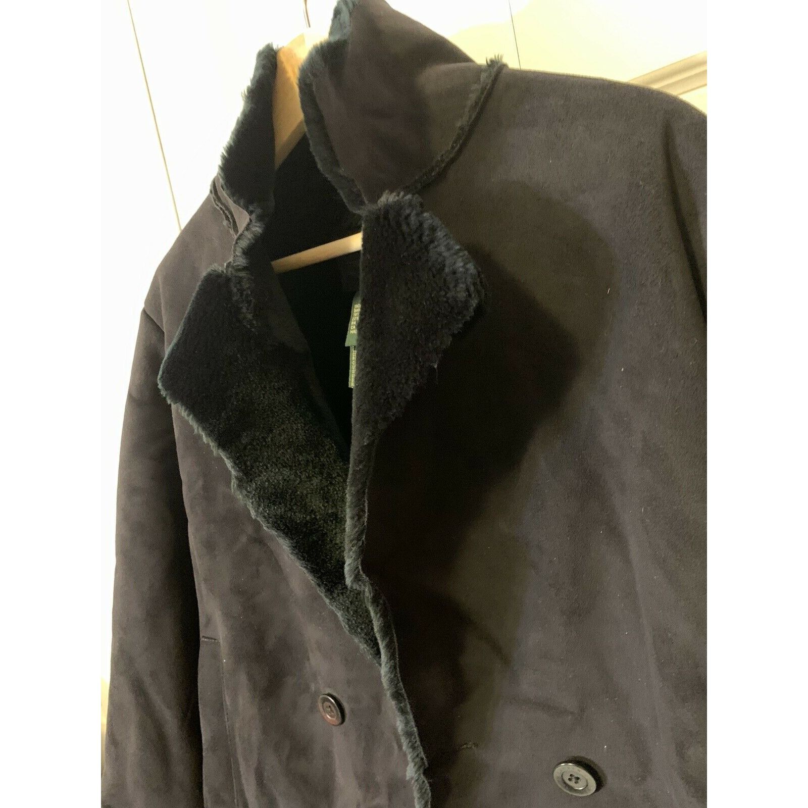 Ralph Lauren Black Label Ralph Lauren Label Black Women’s Plush Jacket faux Shearling Size M / US 6-8 / IT 42-44 - 3 Thumbnail