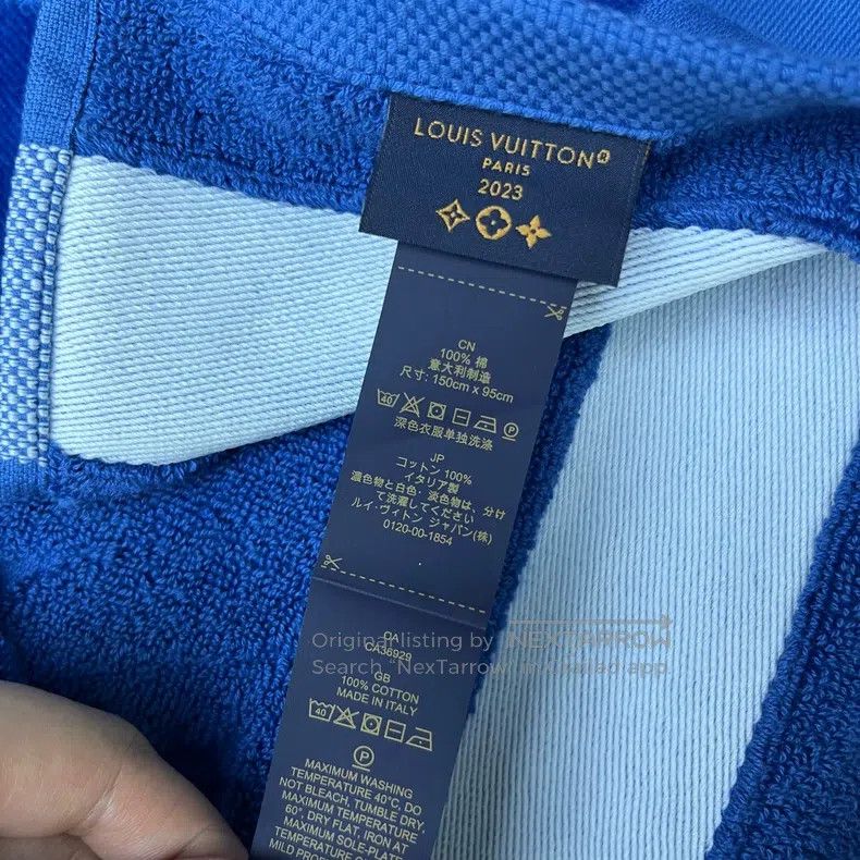 Louis Vuitton Louis Vuitton Midnight Blue Beach Towel Towel Bath Towel Size ONE SIZE - 5 Thumbnail