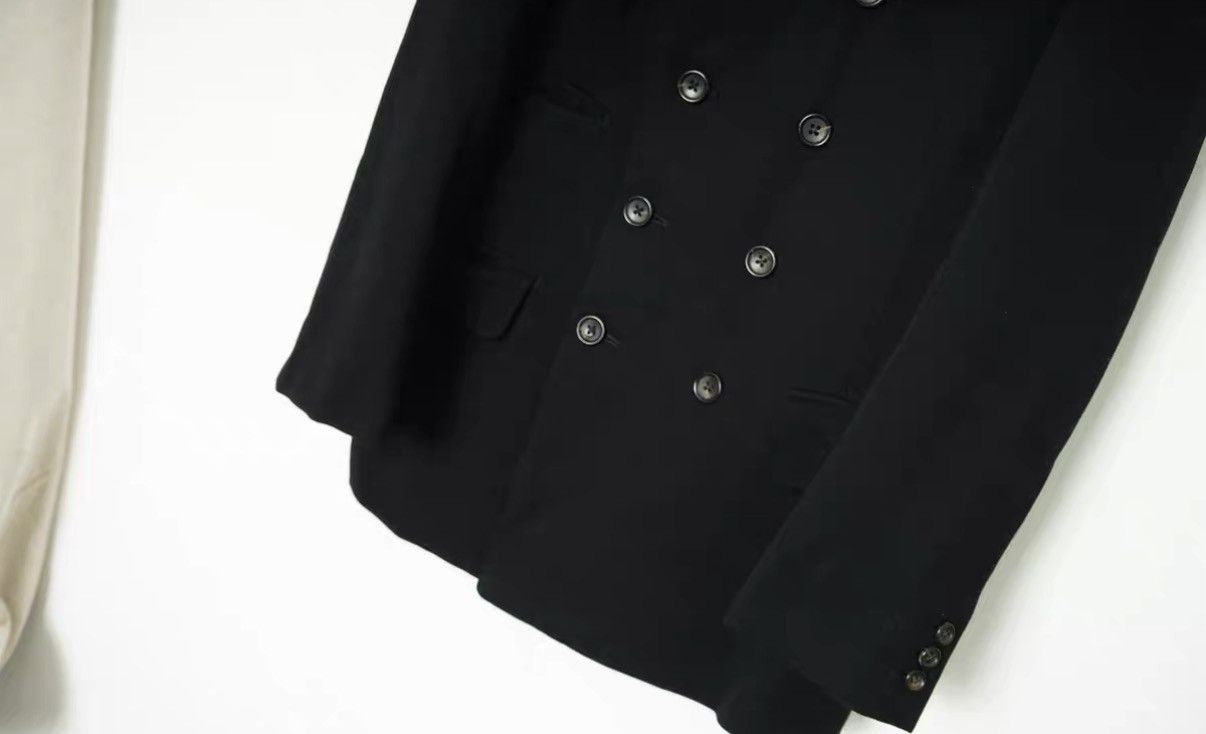 Yohji Yamamoto Yohji Yamamoto Mid-Length Double Breasted Wool Blazer Size US S / EU 44-46 / 1 - 4 Thumbnail