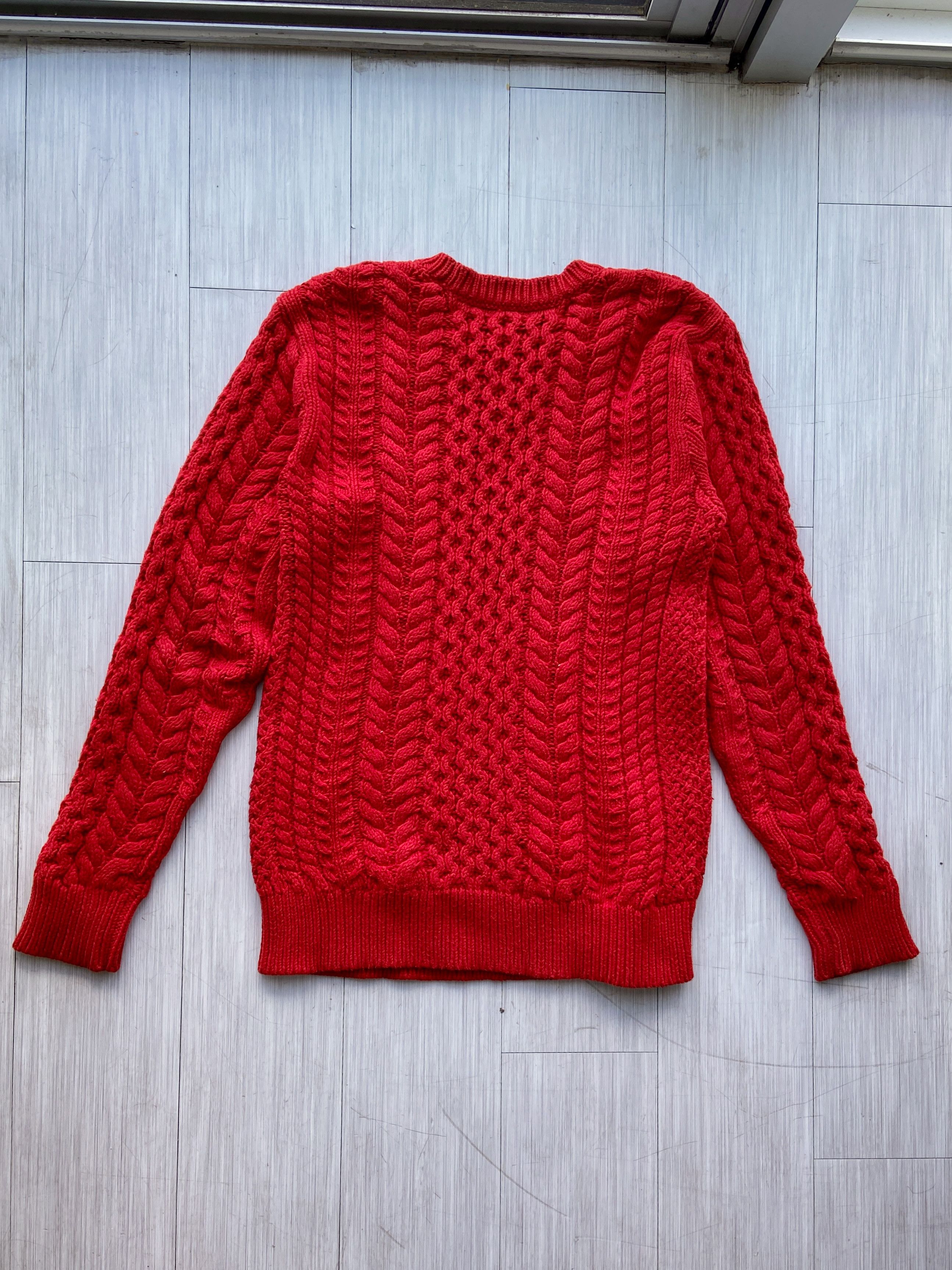 Sies Marjan Sies Marjan Red Cable-Knit Sweater Size US S / EU 44-46 / 1 - 2 Thumbnail