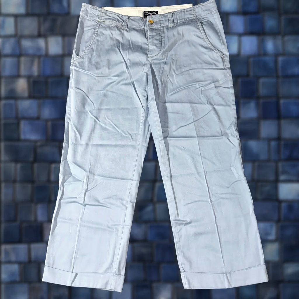 Polo Ralph Lauren Polo Jeans Co Ralph Lauren Pants Womens 8 Blue Cotton Stretch Crop Straight Size 30" / US 8 / IT 44 - 1 Thumbnail