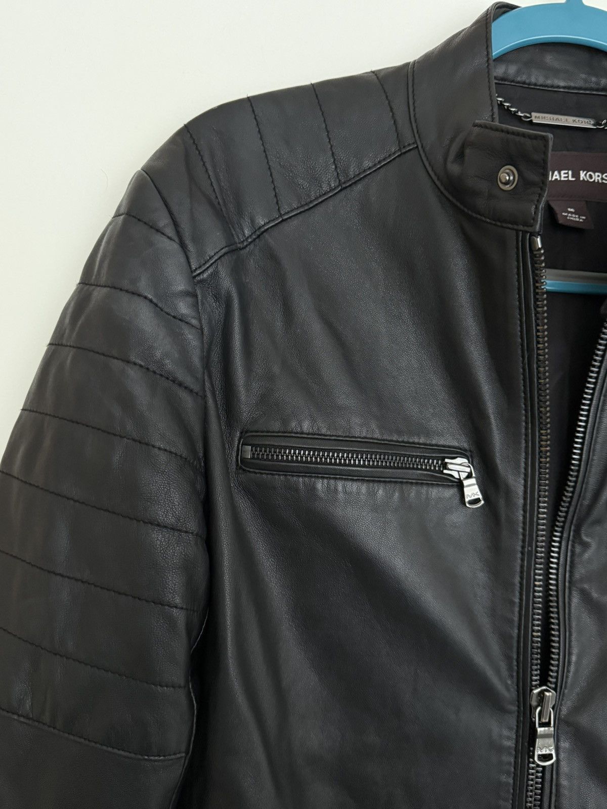 Michael Kors Michael Kors Leather Jacket Size US M / EU 48-50 / 2 - 2 Thumbnail