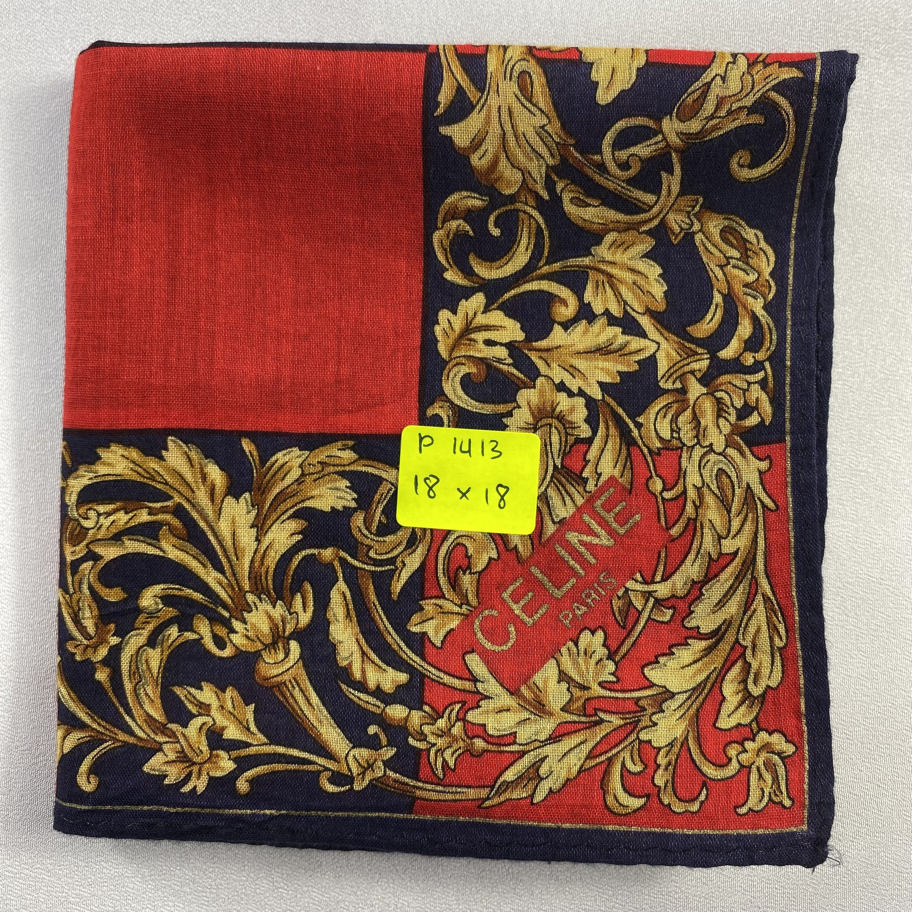 Celine × Vintage Celine Handkerchief / Neckerchief / Bandana-P1413 Size ONE SIZE - 5 Thumbnail