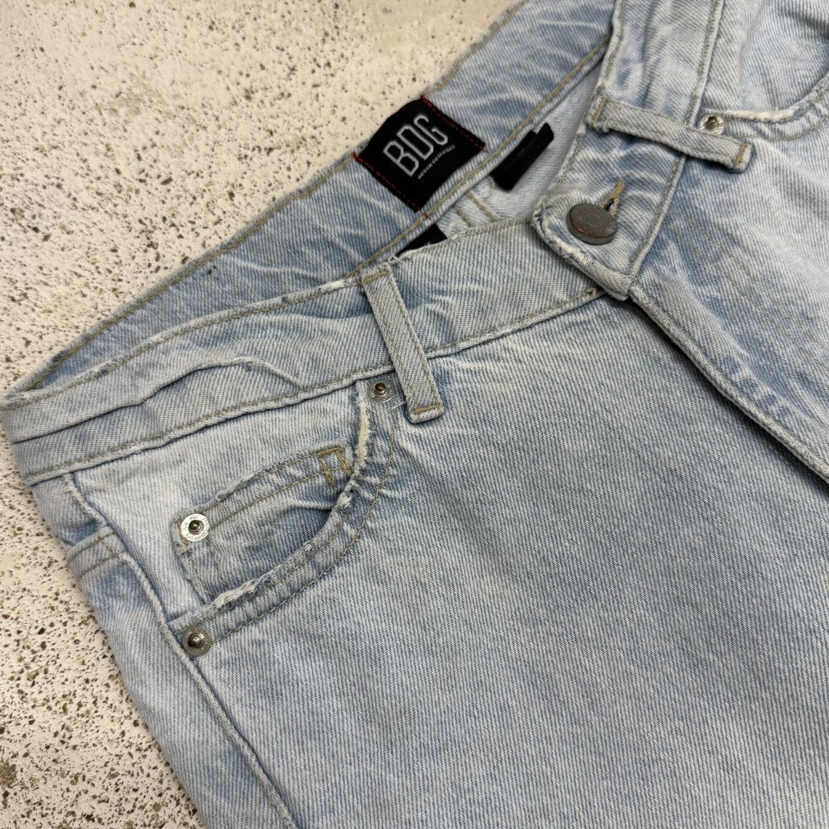 Bdg BDG Wide Leg Lightwash Distressed Denim Pants Size 25" / US 0 / IT 36 - 8 Thumbnail