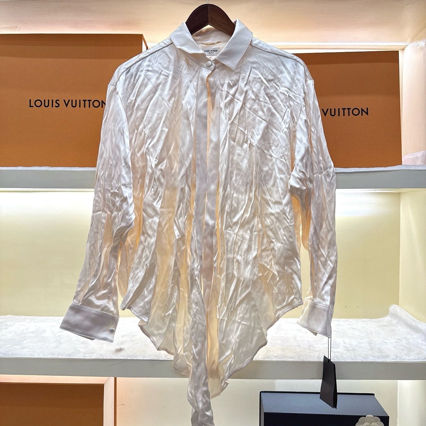 Saint Laurent Paris Saint Laurent Silk Long Sleeve Blouse Size 36 Size XS / US 0-2 / IT 36-38 - 1 Thumbnail