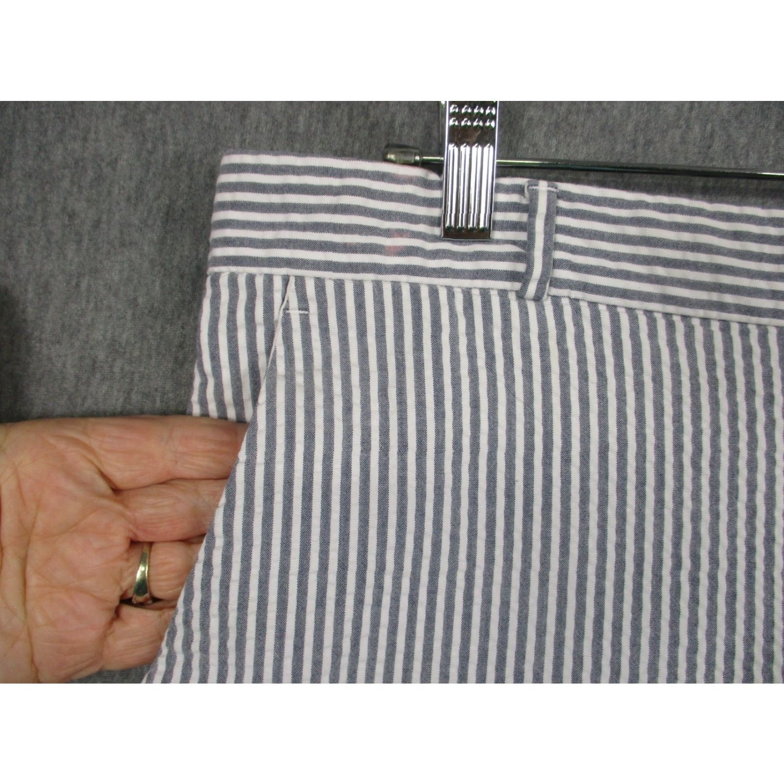 Banana Republic Banana Republic Hampton Pants 12P Striped Stretch Size 34" / US 12 / IT 48 - 3 Thumbnail