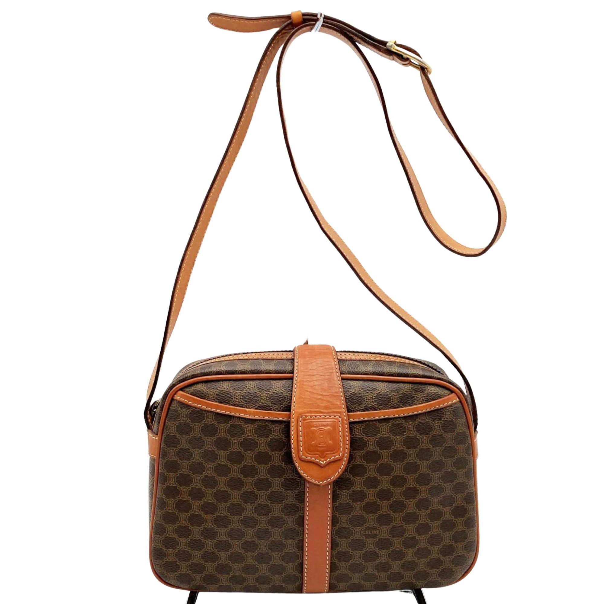 image of Celine Céline Macadam Shopper in Brown, Women's