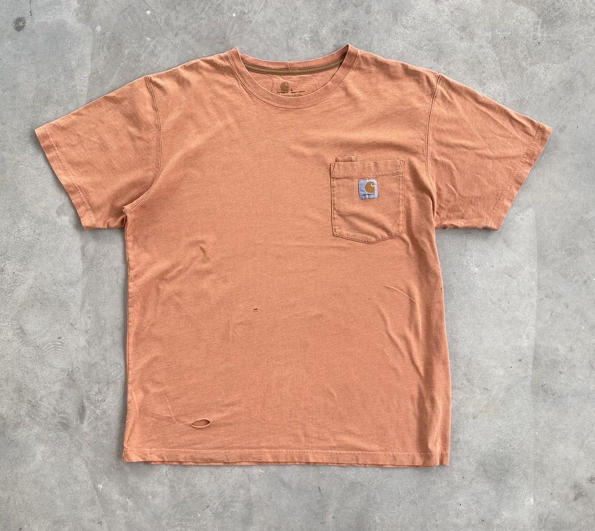 Carhartt × Vintage VINTAGE CARHARTT POCKET TEE DISTRESSED Size US L / EU 52-54 / 3 - 1 Thumbnail