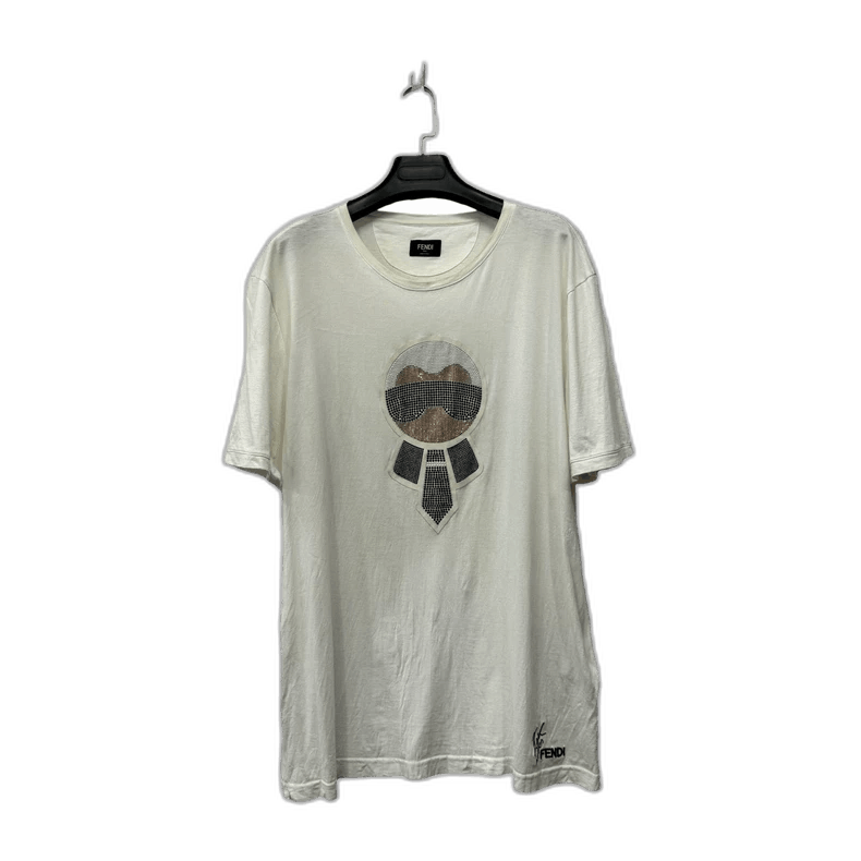 Fendi Short Sleeve Shirt with Rhinestones