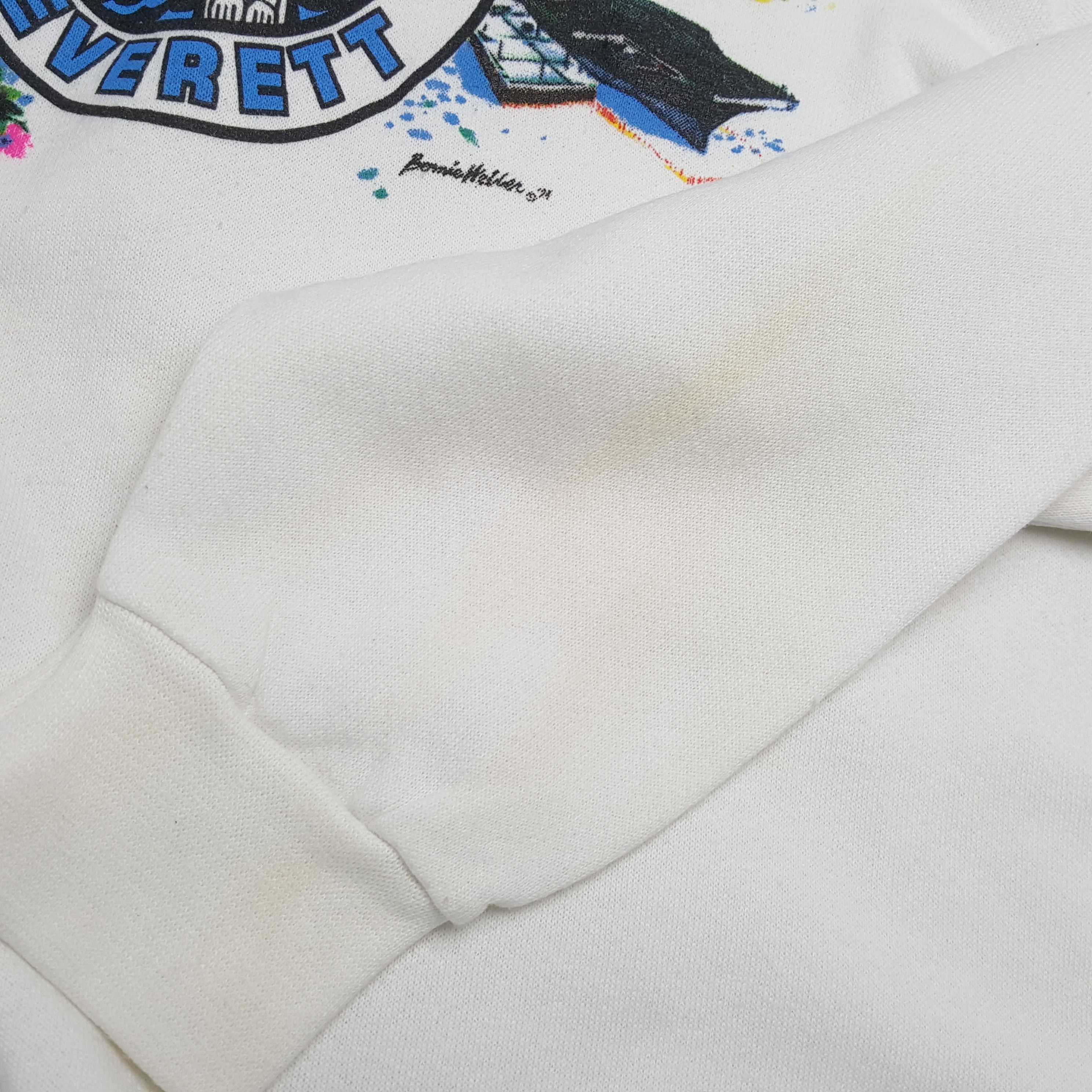 Naval Clothing Factory × Vintage NAVAL STATION EVERETT Center Design Vintage Sweatshirt Size US M / EU 48-50 / 2 - 7 Thumbnail