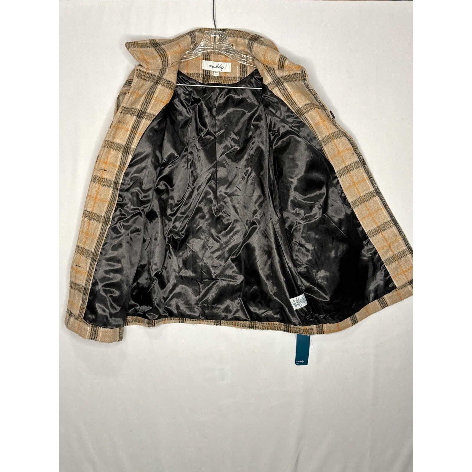 Other NWT Sebby Women's Oversized Plaid Fall Shirt Coat large Size L / US 10 / IT 46 - 8 Thumbnail