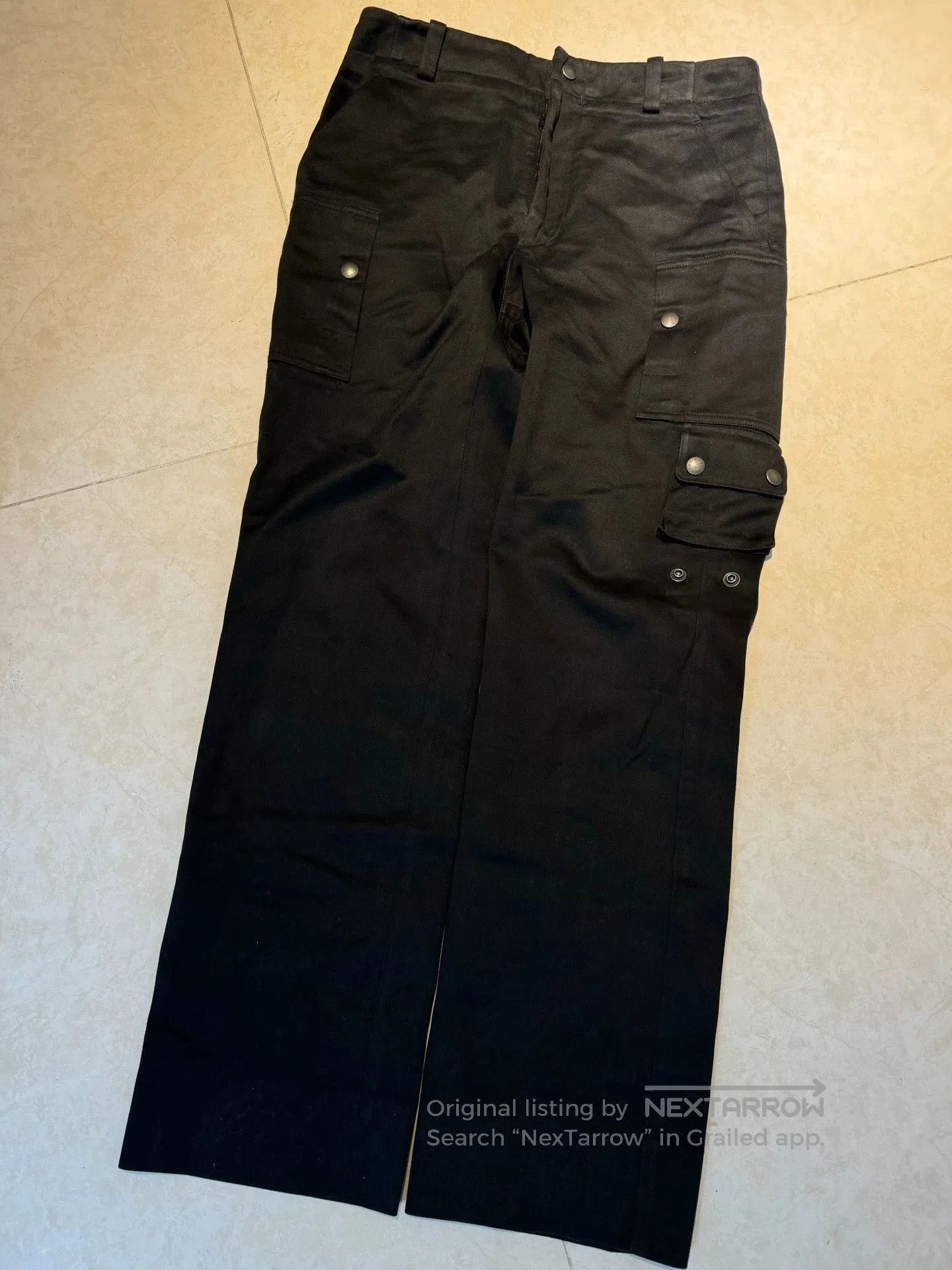 Louis Vuitton Black Cargo Pants with Multiple Pockets. Size US 32 / EU 48 - 1 Thumbnail