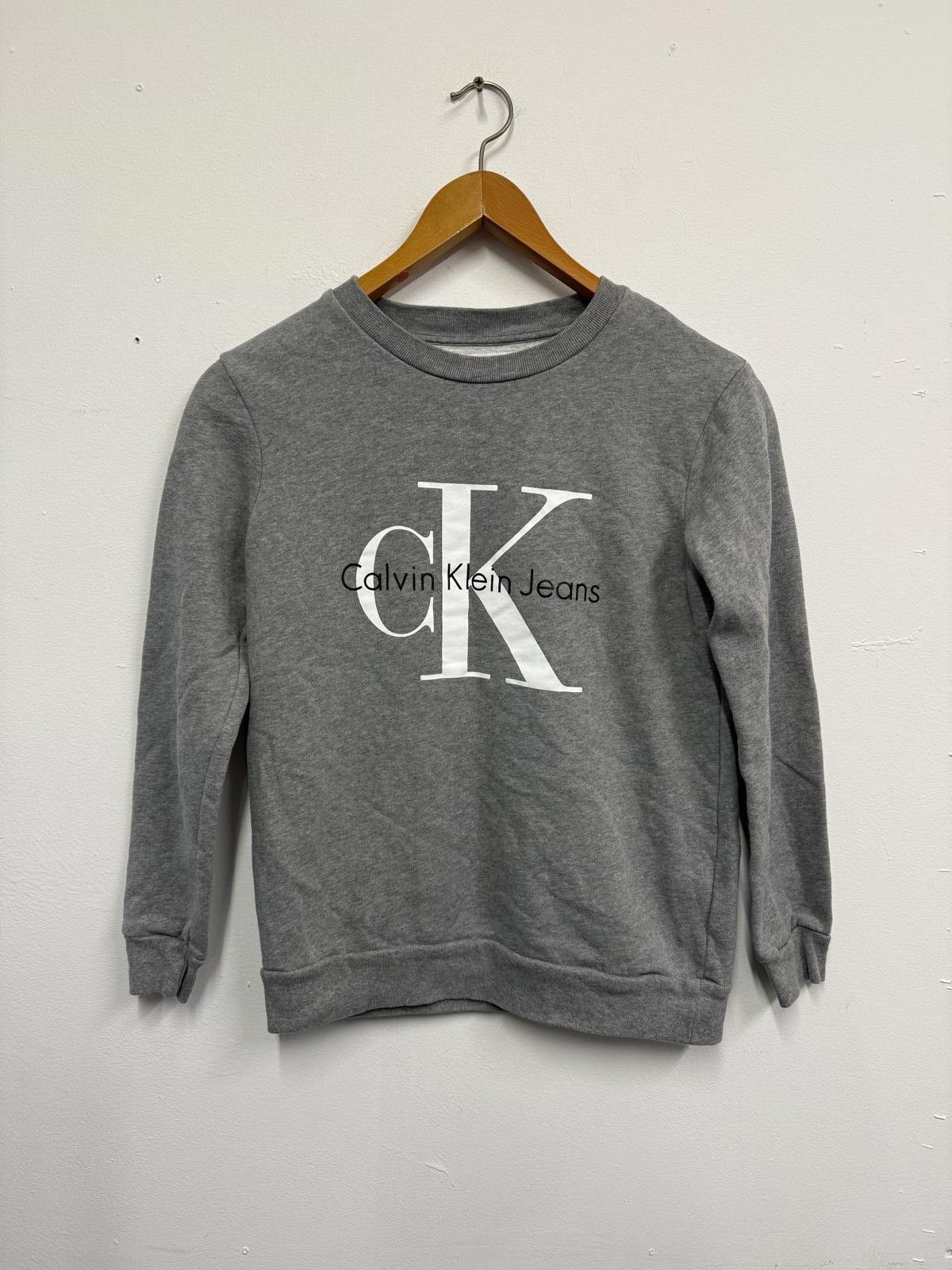 Other Calvin Klein Jeans Grey Sweatshirt with Logo Print Size US XS / EU 42 / 0 - 1 Thumbnail