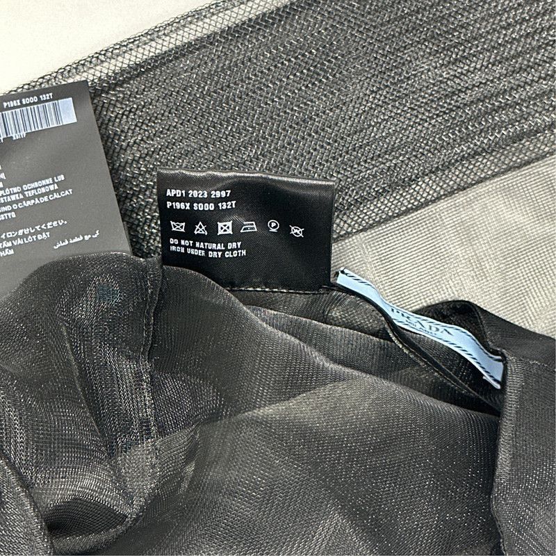 Prada Prada Black Wool Mini Skirt with Layered Design-2506 Size US 38 / EU 54 - 6 Thumbnail