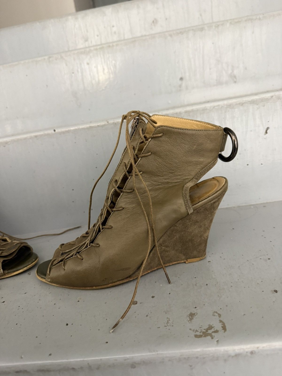 Acne Studios Acne Studios Wedge Multi-laces Sandals Size US 10 / IT 40 - 5 Thumbnail