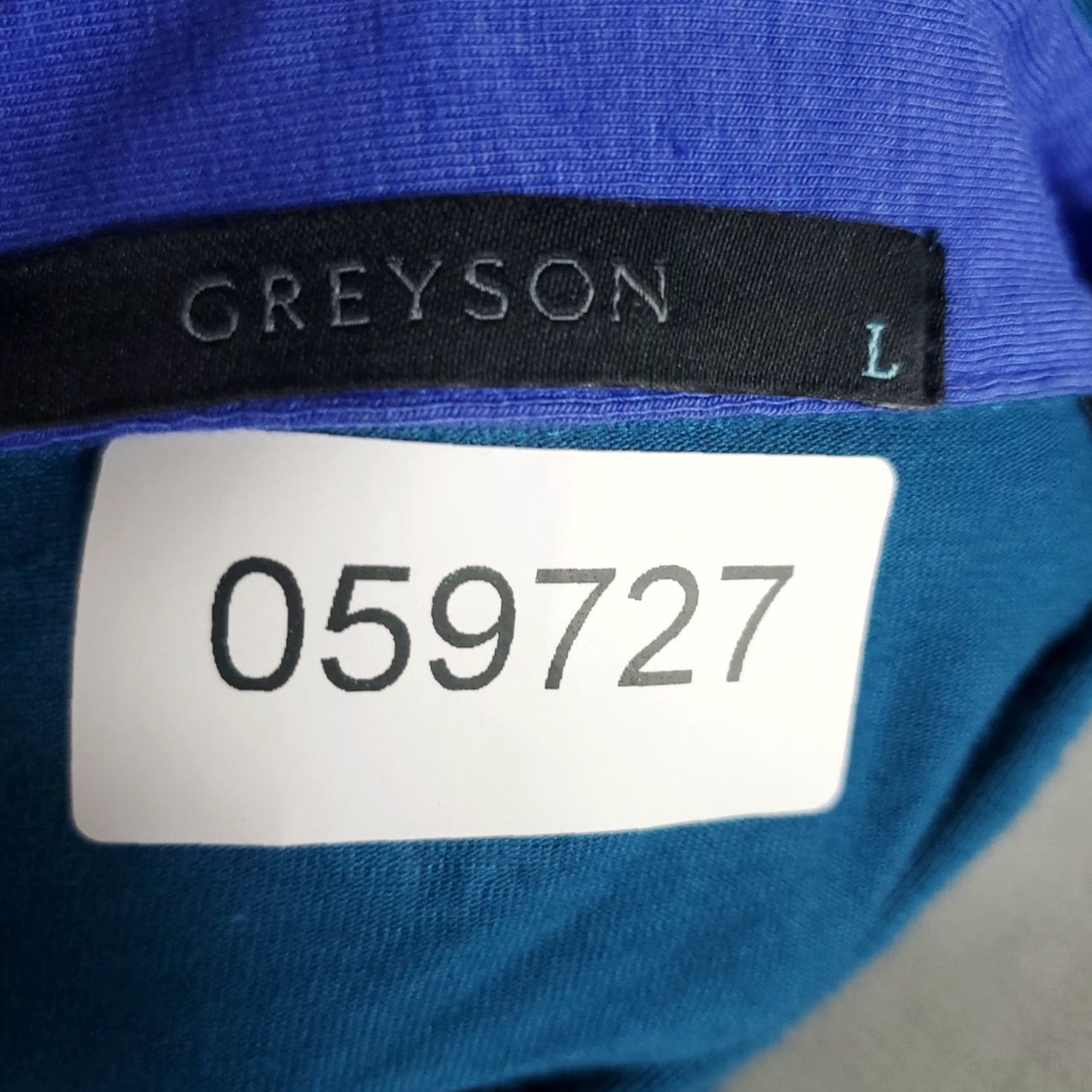 Vintage Greyson Polo Shirt Mens Size Large Blue Wolf Golf Casual Short Sleeve Shirt Size US L / EU 52-54 / 3 - 7 Thumbnail
