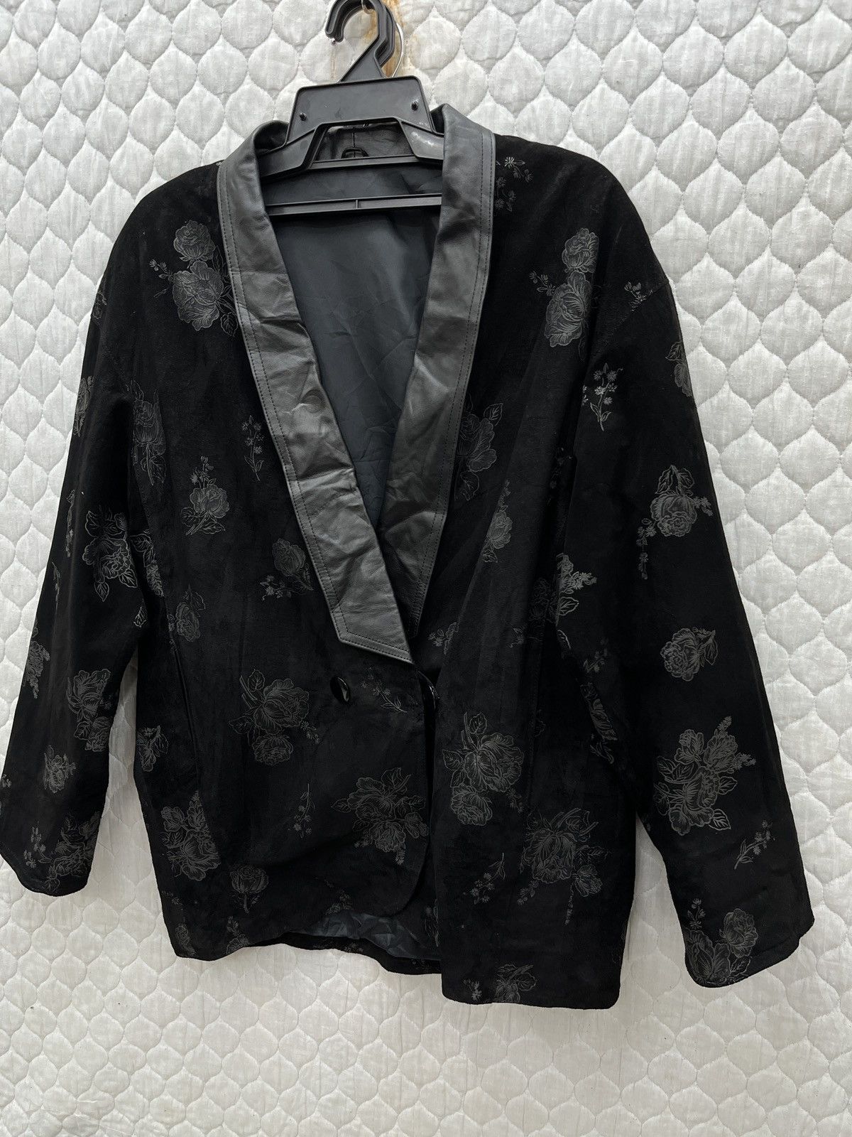 Vintage 🔥🔥🔥ARCHIVE VTG JAPANESE TRADITIONAL FLORAL LEATHER JACKET Size L / US 10 / IT 46 - 3 Thumbnail