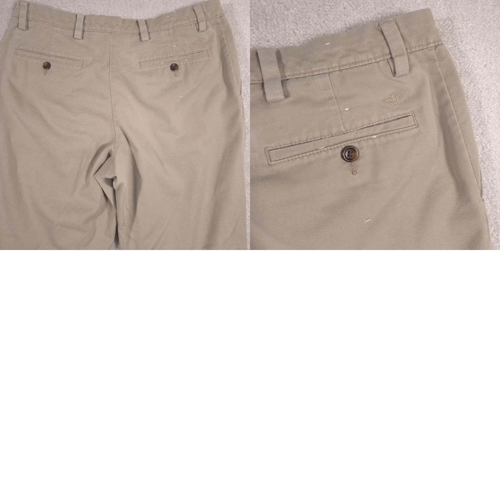 Dockers Dockers Pants Mens 33x32 Beige Classic Fit Pleated Front Straight Leg Chino Size US 33 - 10 Thumbnail