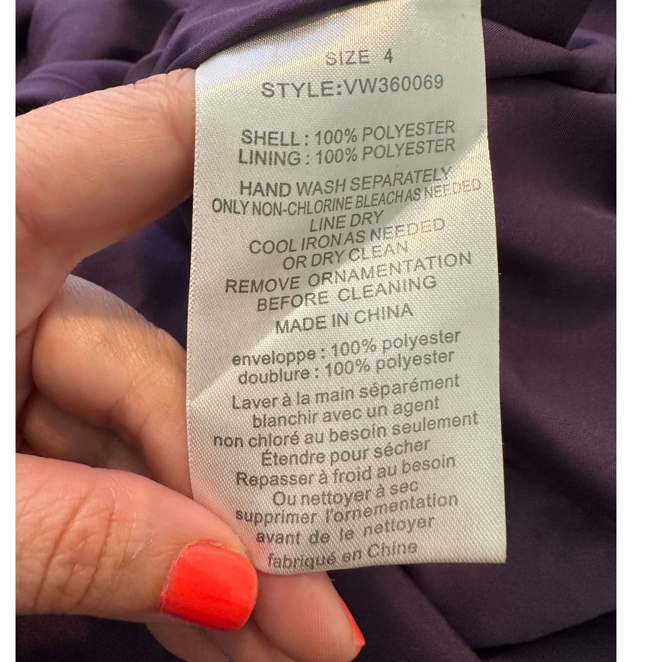 Vera Wang Vera Wang purple evening formal long gown dress size 4 Size S / US 4 / IT 40 - 4 Thumbnail