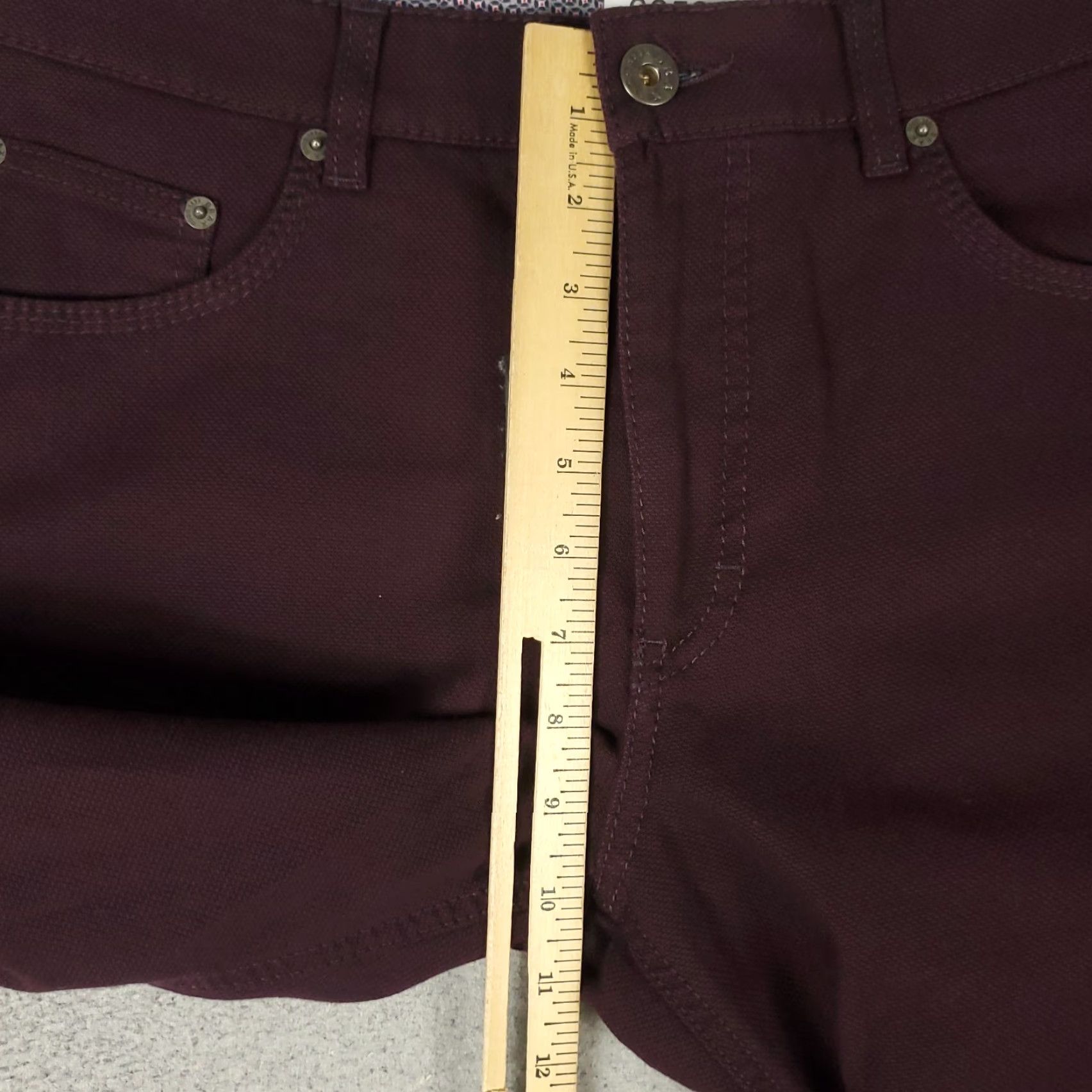 BRAX Brax Jeans Mens 32x32 Denim Pants Burgundy Straight Leg Cooper Casual Size US 32 / EU 48 - 4 Thumbnail
