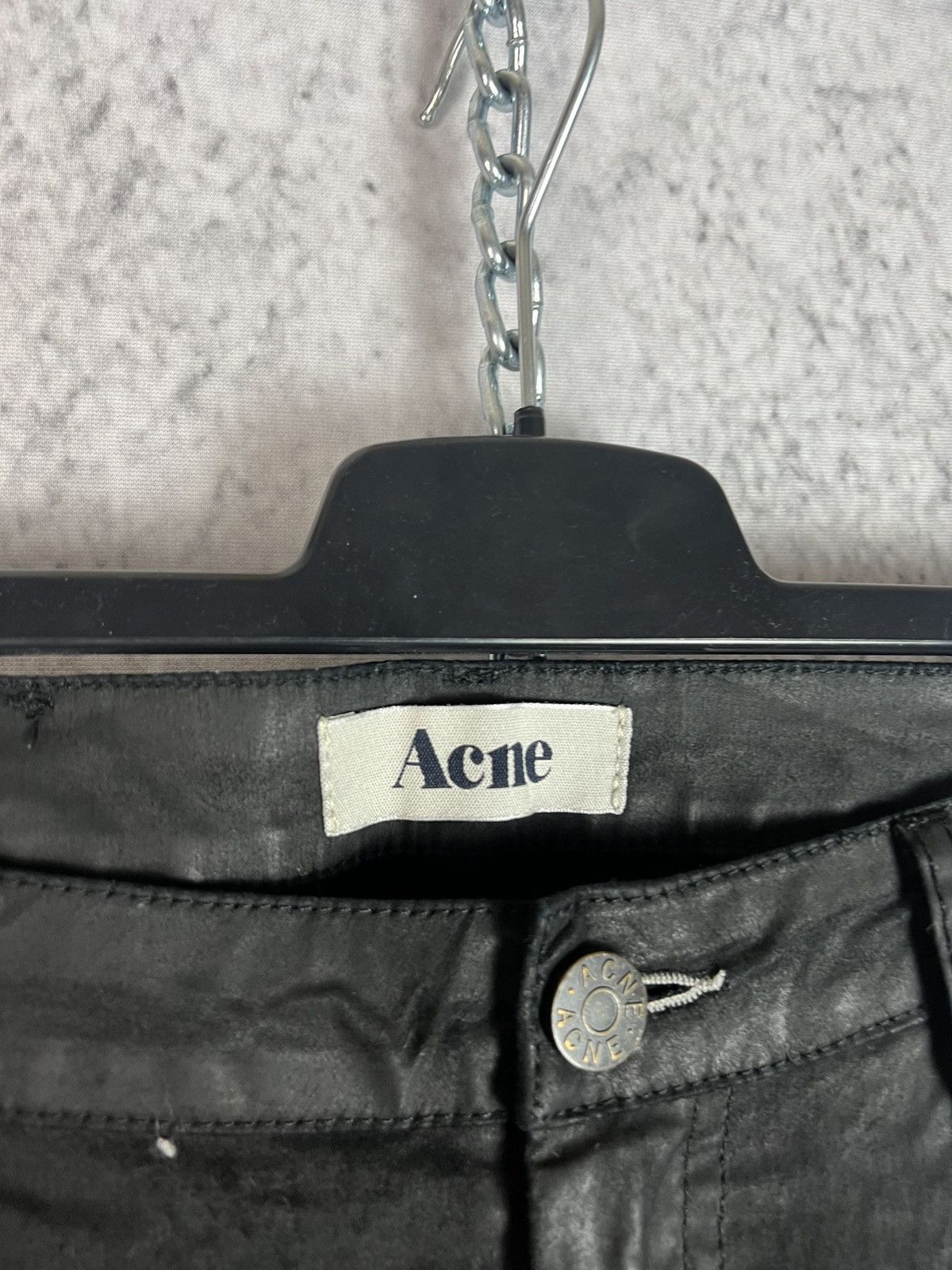 Acne Studios Acne Studios women's black flex p leather pants size 28/32 Size 28" / US 6 / IT 42 - 3 Thumbnail