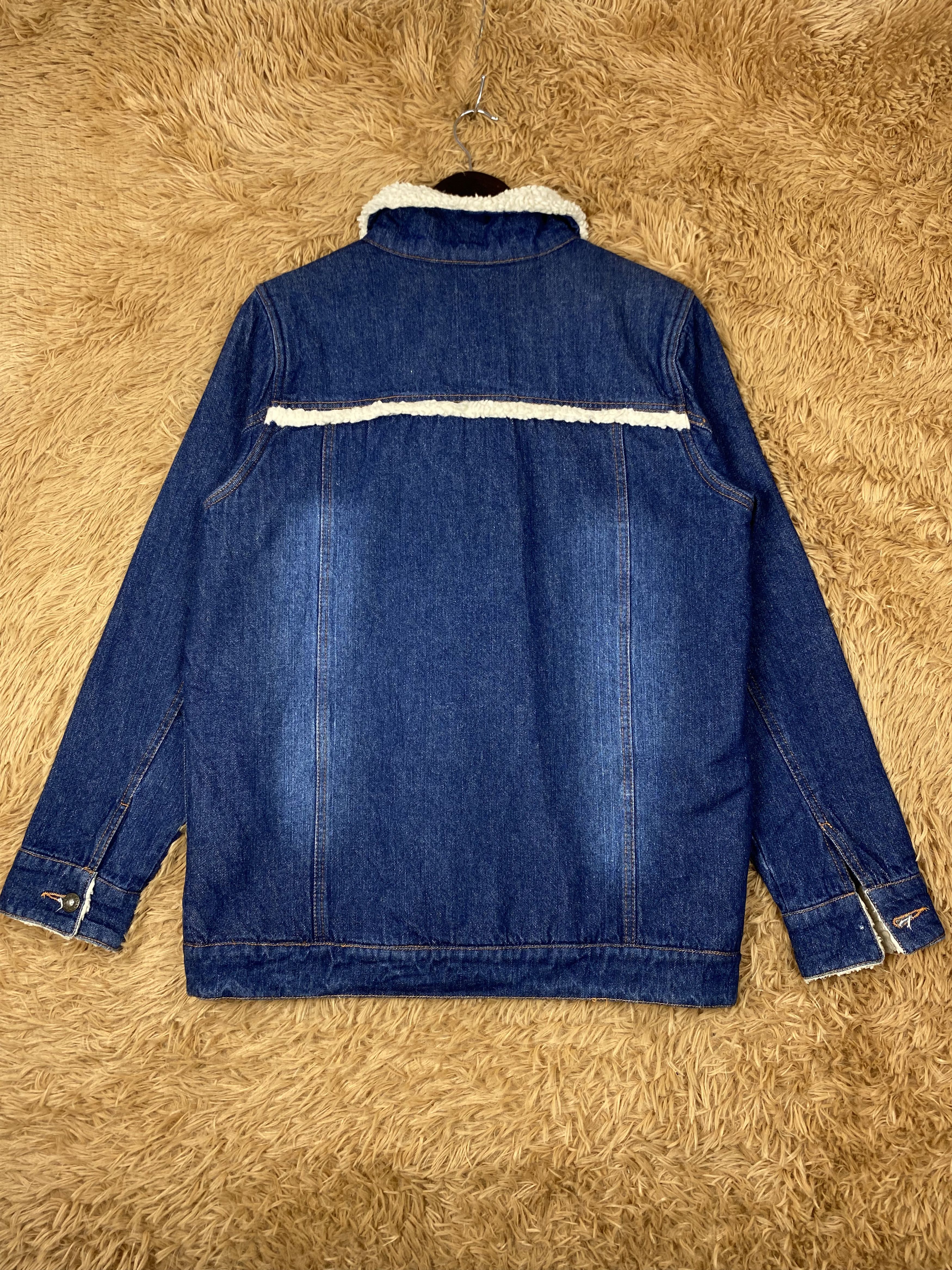 Japanese Brand Vintage Cutie Blonde Fleece Lining Denim Jacket PJ2552 Size US L / EU 52-54 / 3 - 4 Thumbnail