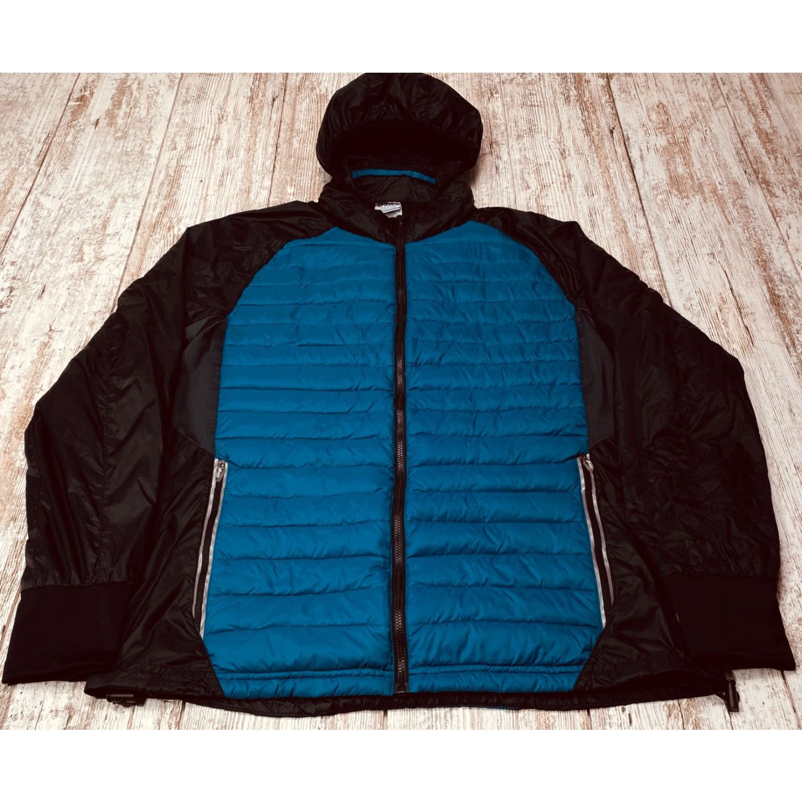 Asics ASICS Men’s Large Blue Puffer Jacket Lightweight Full Zip Outdoor Hiking Size US L / EU 52-54 / 3 - 2 Thumbnail