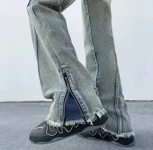 Designer New High Street Men Jean Streetwear Size US 29 - 4 Thumbnail