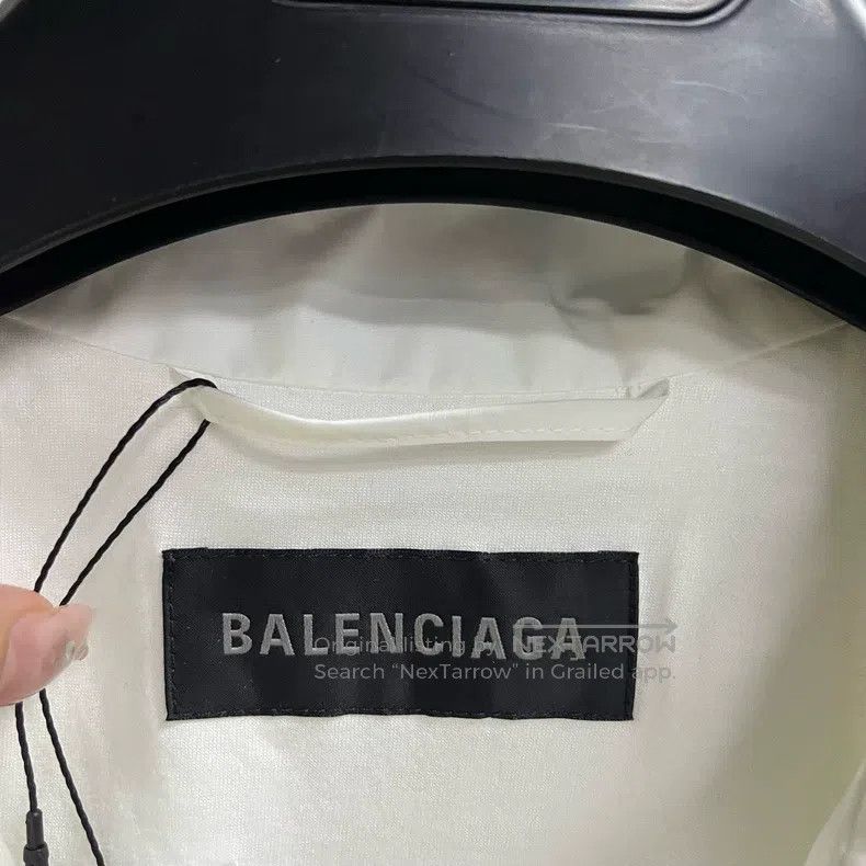 Balenciaga Balenciaga Letter print zip-up stand collar long sleeve ja Size US L / EU 52-54 / 3 - 2 Thumbnail