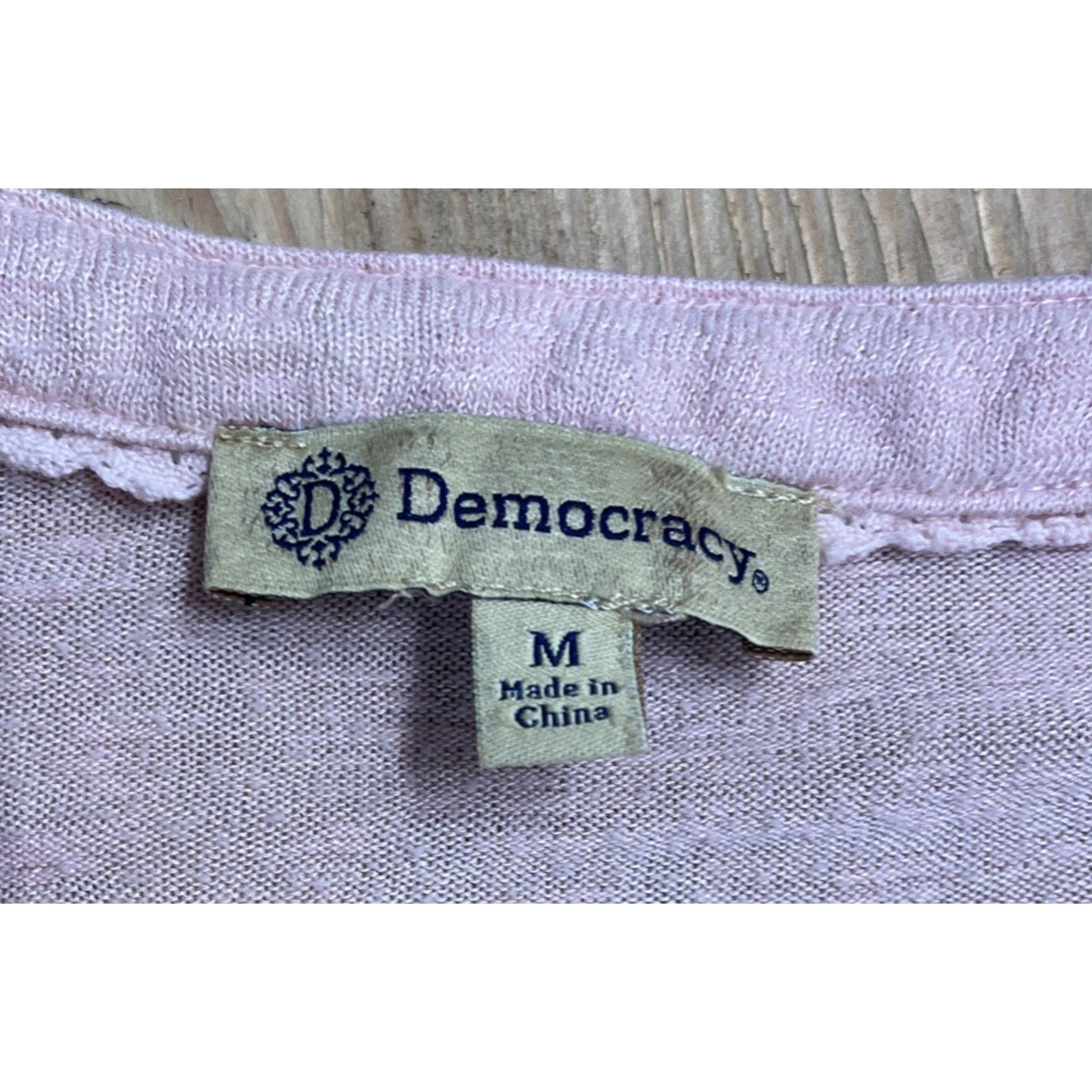 Other Democracy Pink Cap Knit Top Womens Size M Size M / US 6-8 / IT 42-44 - 6 Thumbnail