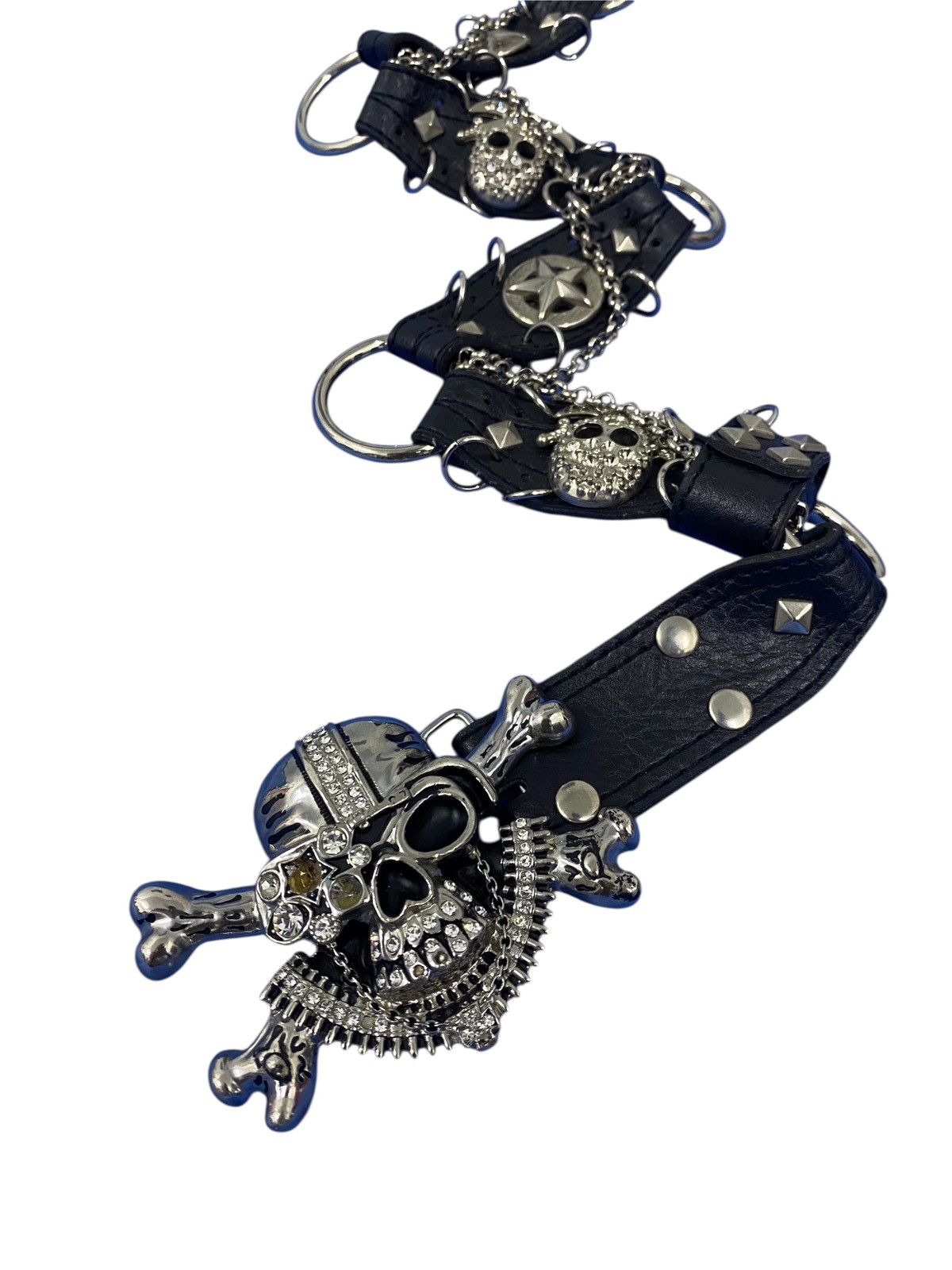 Japanese Brand Japanese Brand bondage belt with stud skull buckle Size ONE SIZE - 1 Thumbnail