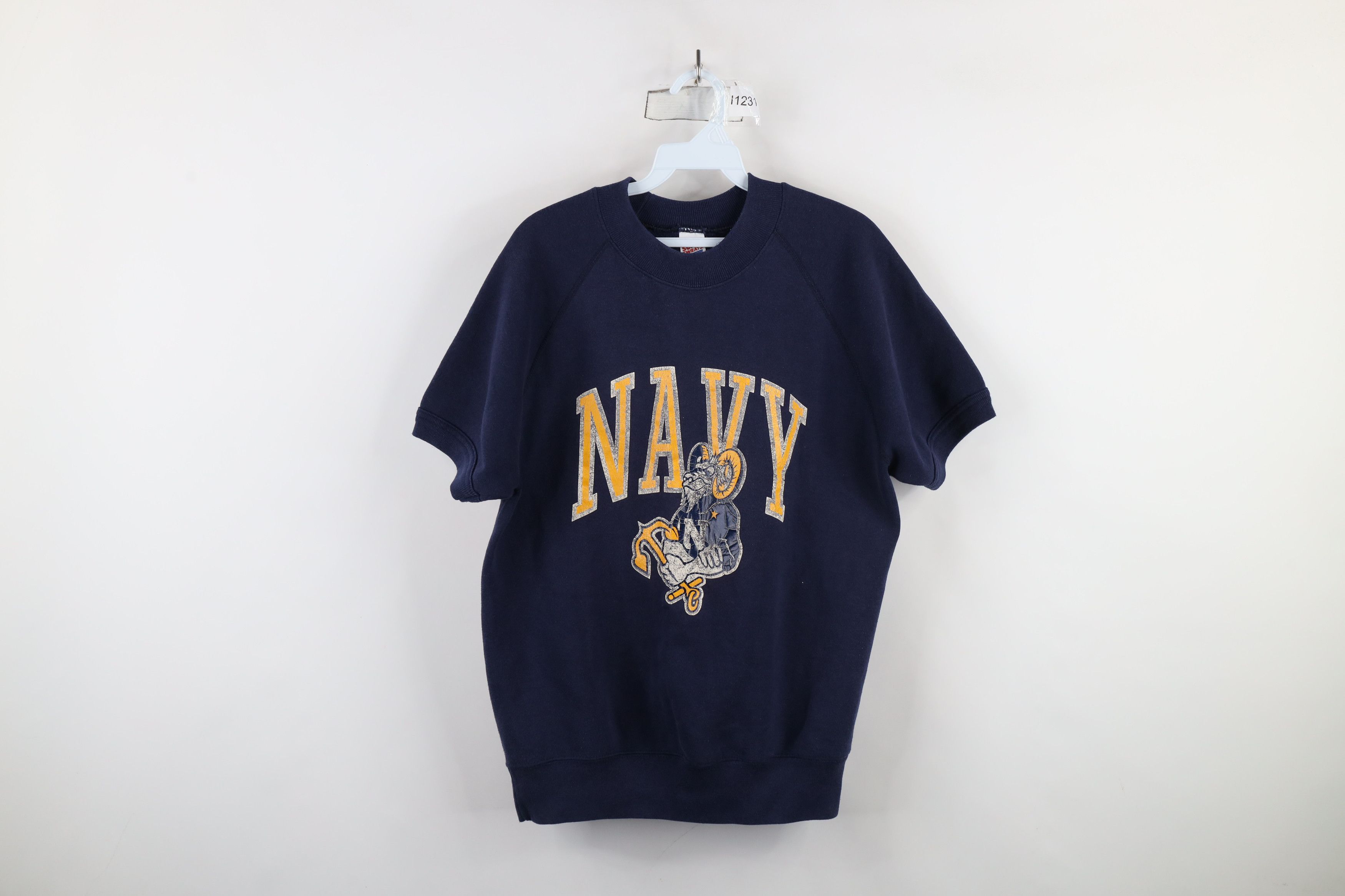 Vintage Vintage 70s 80s Soffe Academy Short Sleeve Sweatshirt USA Size US L / EU 52-54 / 3 - 1 Thumbnail