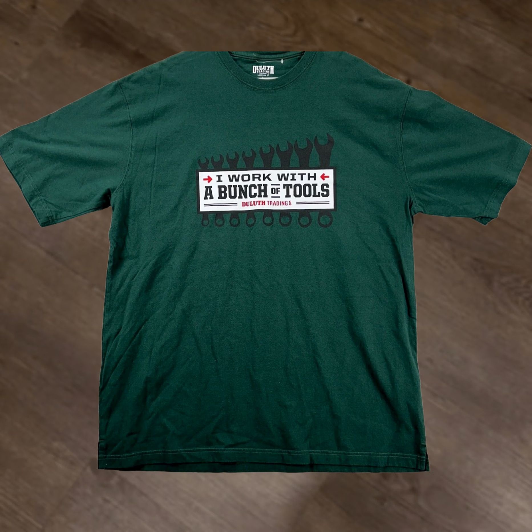 Duluth Trading Company Duluth Trading Co Shirt Adult Large Green Crew Neck T-Shirt Short Sleeve Men Size US L / EU 52-54 / 3 - 1 Thumbnail