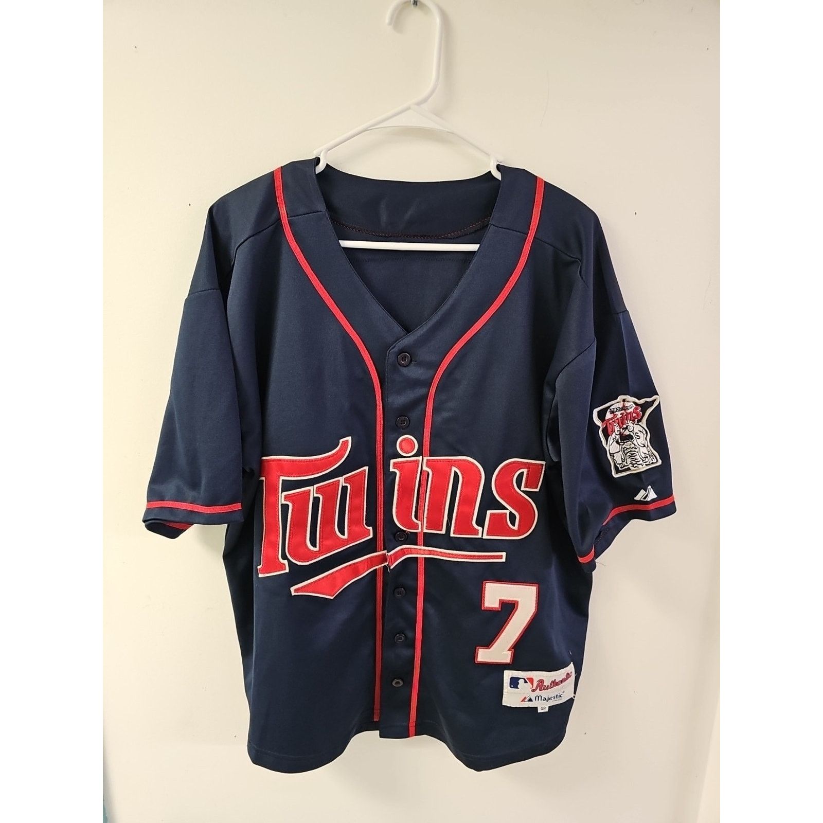 Majestic Joe Mauer #7 Minnesota Twins MLB majestic Jersey size 48 Size US XL / EU 56 / 4 - 1 Thumbnail
