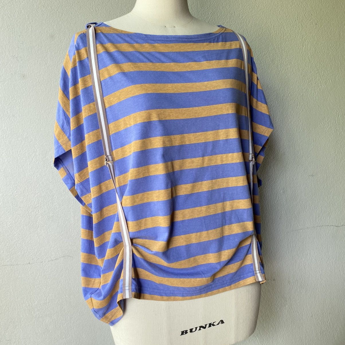 mercibeaucoup Mercibeaucoup, Purple & Yellow Striped Top by Merii Size L / US 10 / IT 46 - 18 Thumbnail