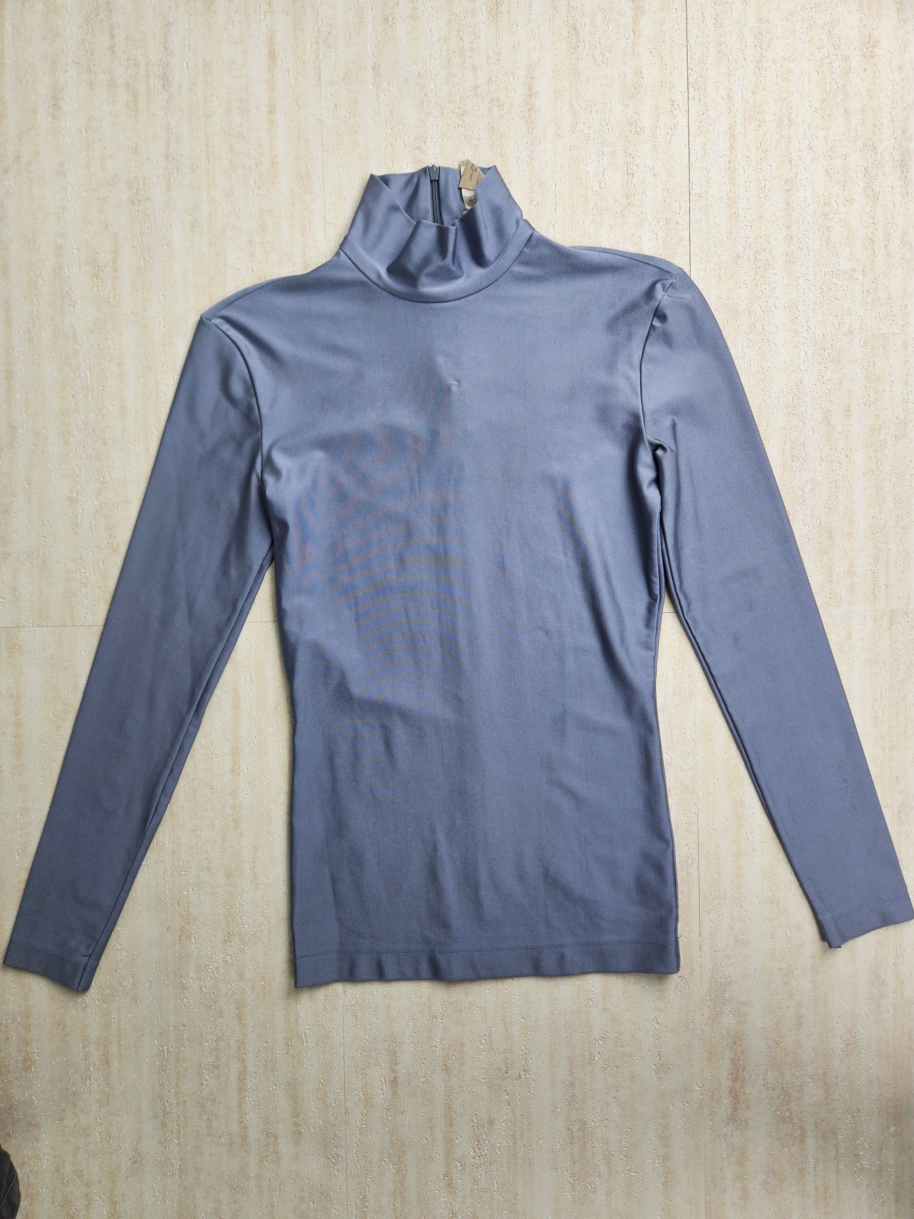 Issey Miyake Greyish Blue Crew Neck Top Size S / US 4 / IT 40 - 1 Thumbnail