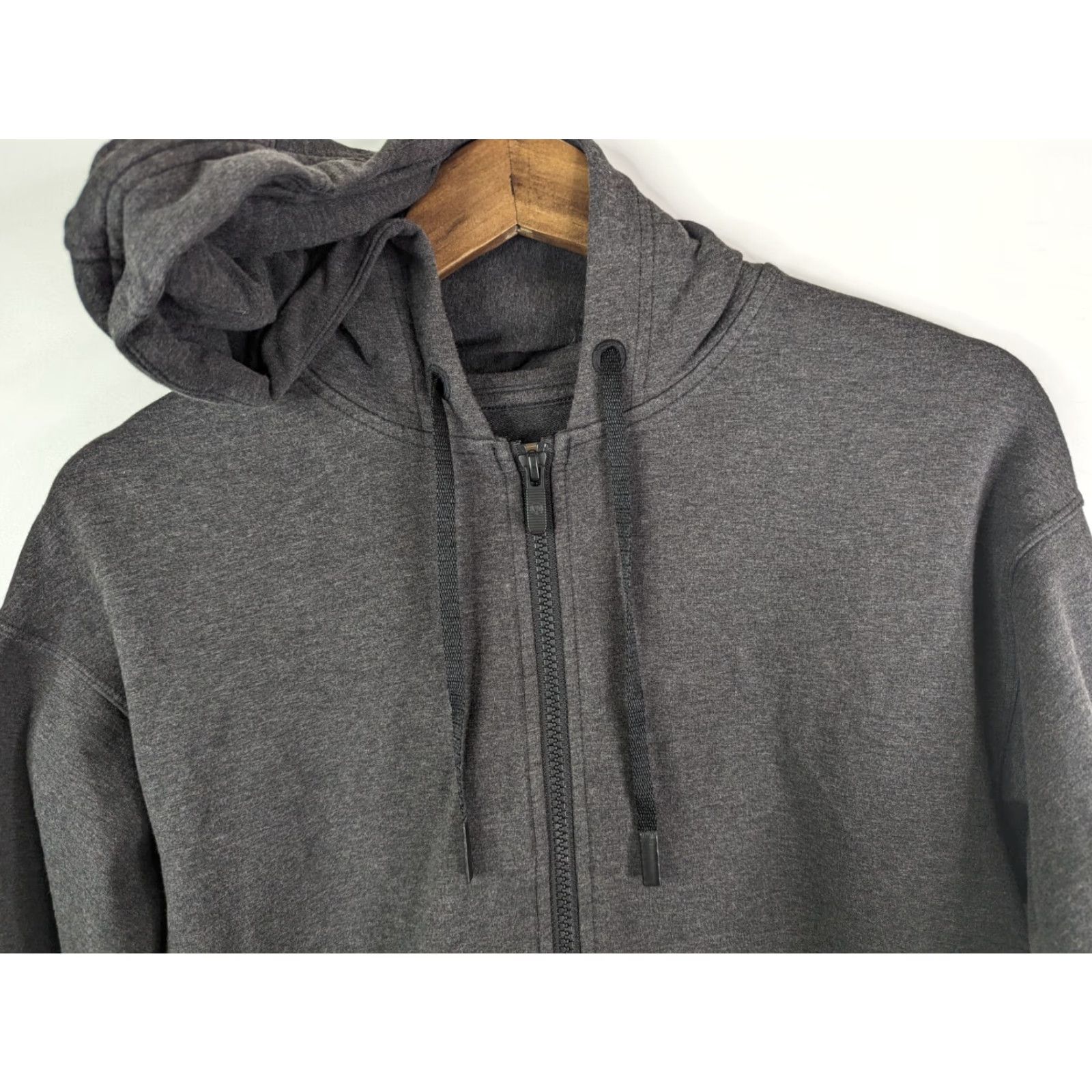 Lululemon Lululemon Ready to Roll Hoodie Full Zip Jacket Heathered Black Women’s 2 W3BYNS Size 2 Athletic Performance Yoga Moisture Wicking Shirt Size XS / US 0-2 / IT 36-38 - 2 Thumbnail