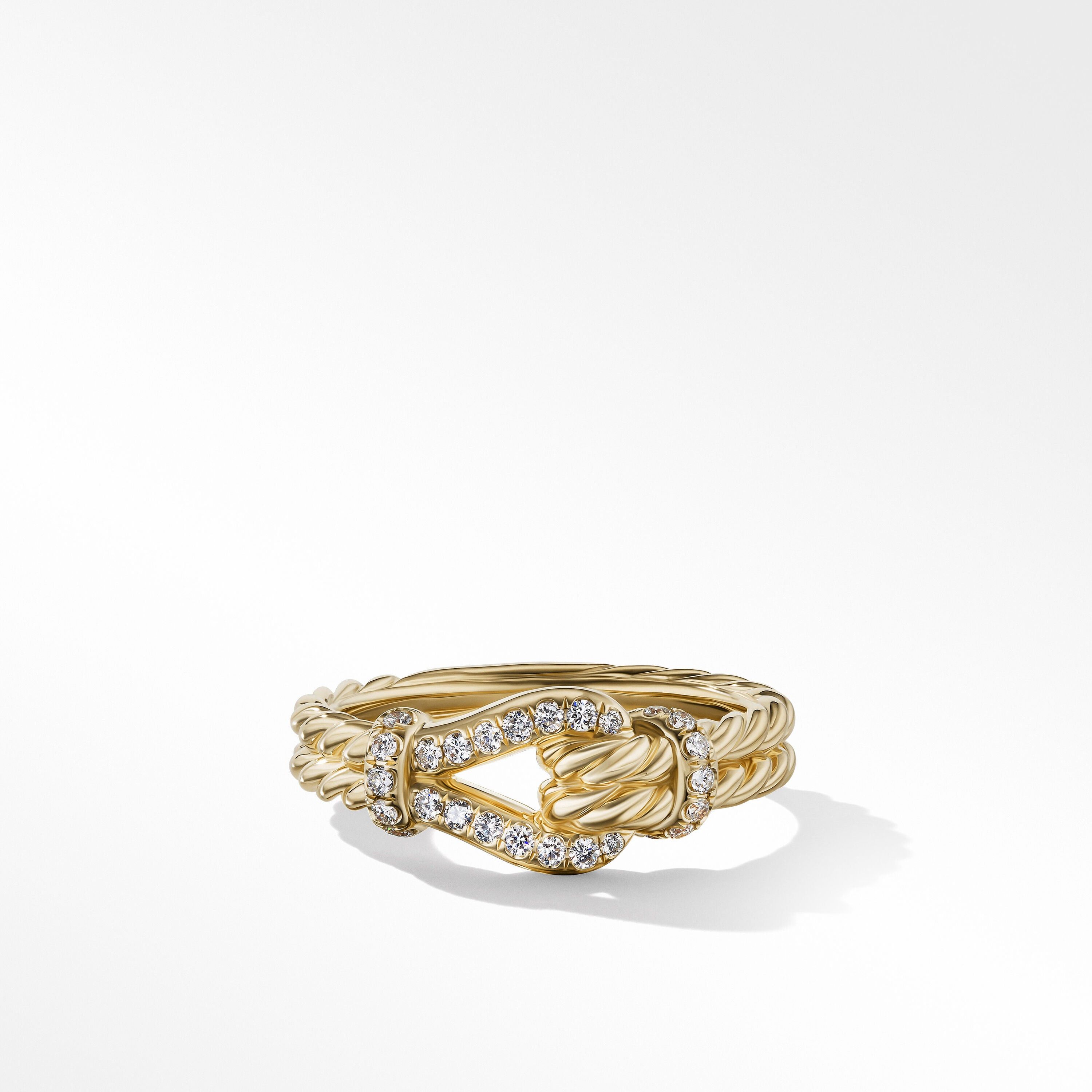 o1w1db10325 Ring in 18K Yellow Gold with Diamonds & 4mm