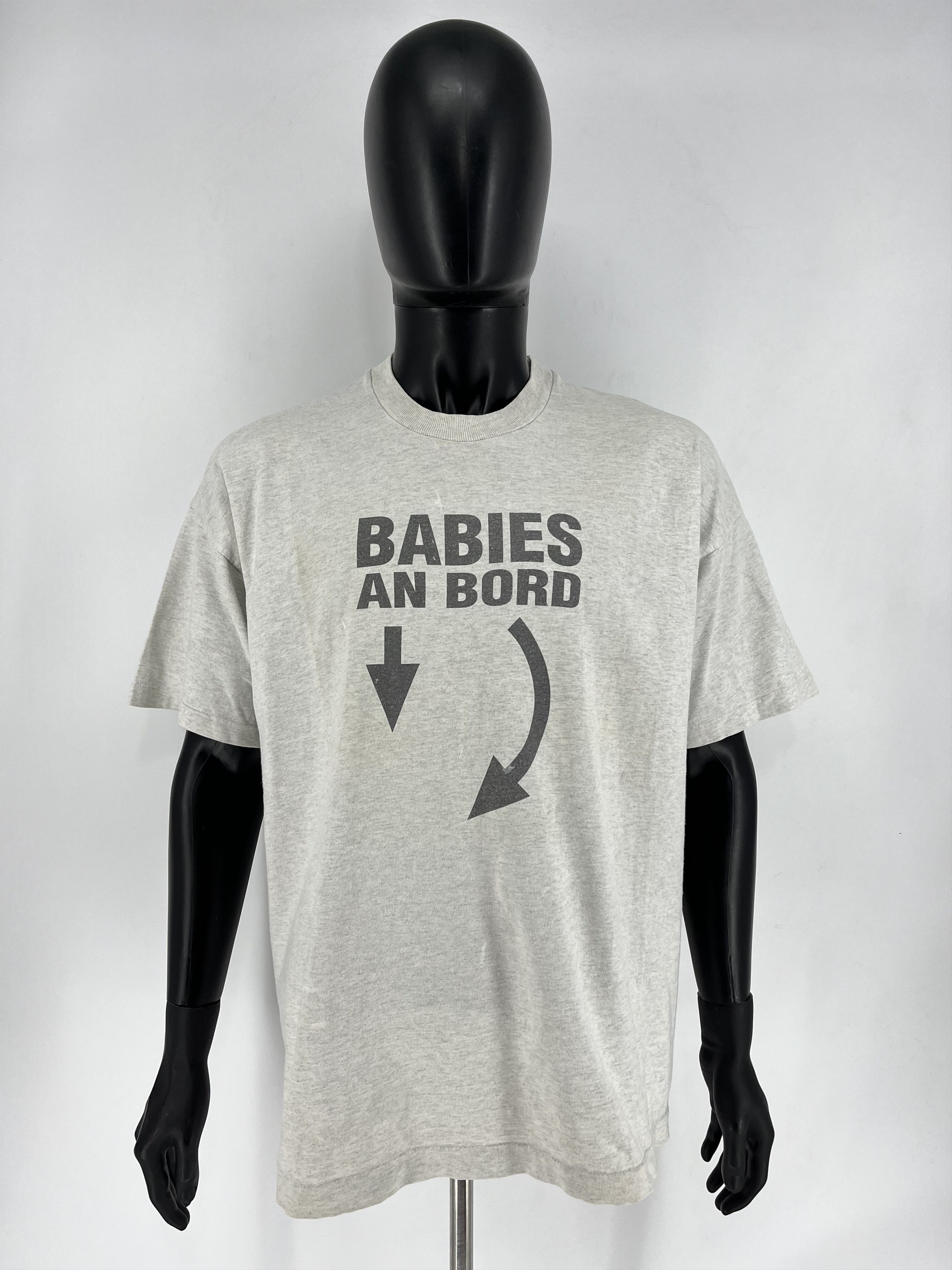Band Tees Vintage Y2K Humor “Babies An Bord“ Size US XXL / EU 58 / 5 - 2 Thumbnail